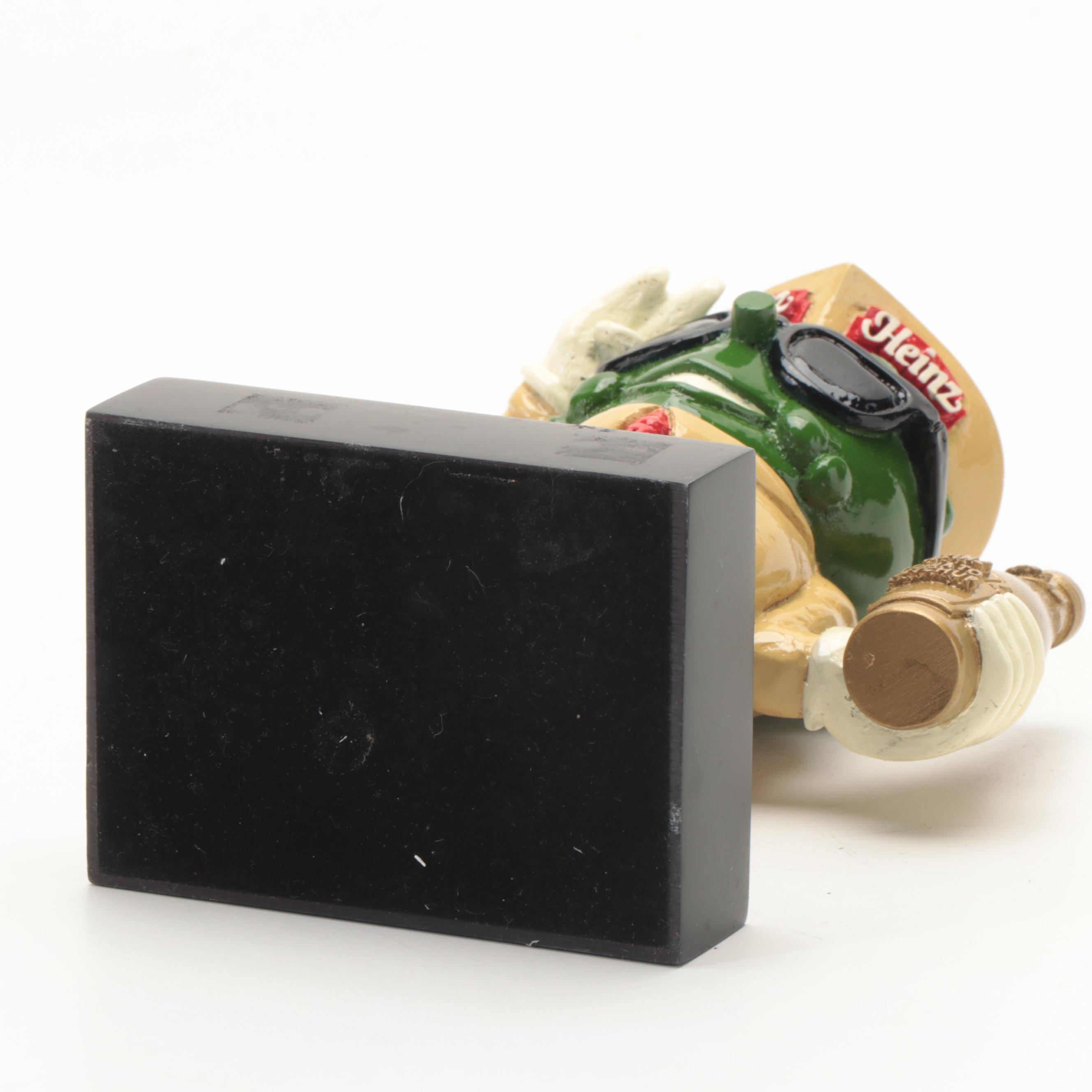 Heinz Ketchup "Private Pickle" Military Salute Figurine, Late 20th Century