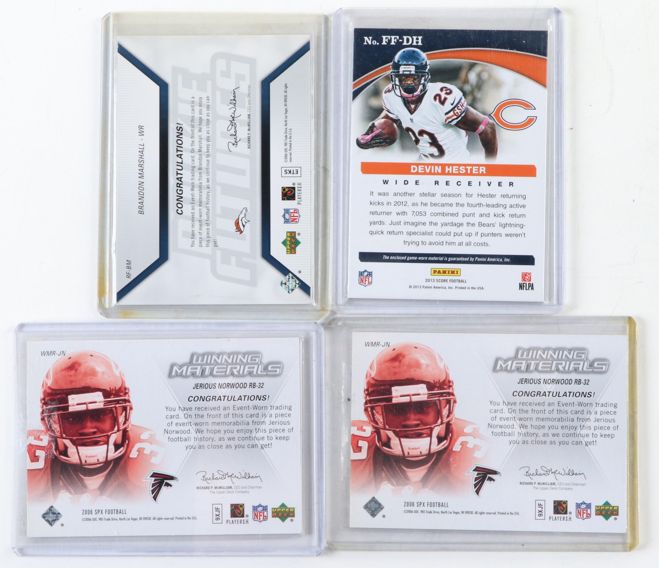 Donruss, More Signed and Relic Football Cards with Pittman, Redman, 1990s–2010s