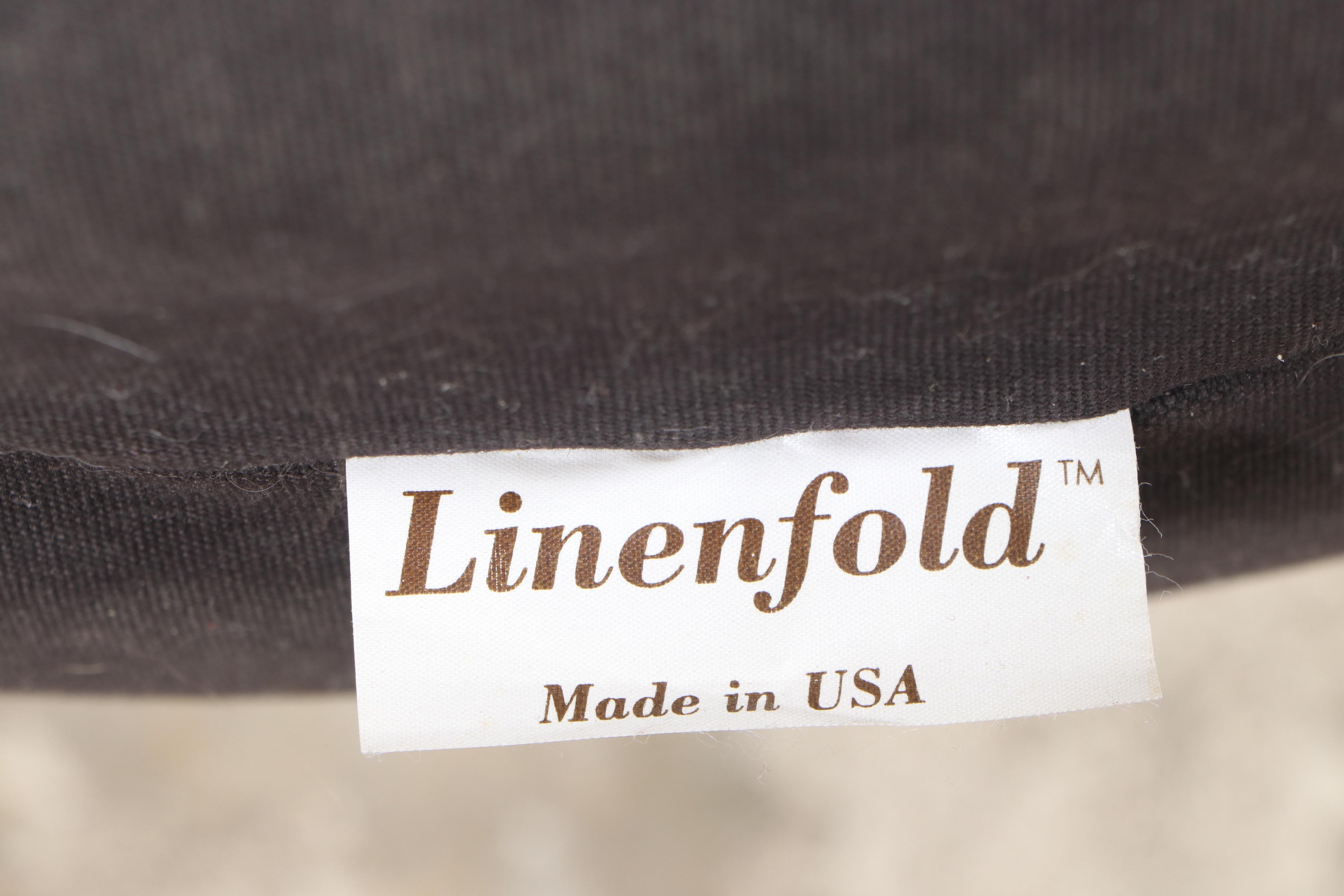 Linenfold Wire Framed Rocking Chair with Ottoman