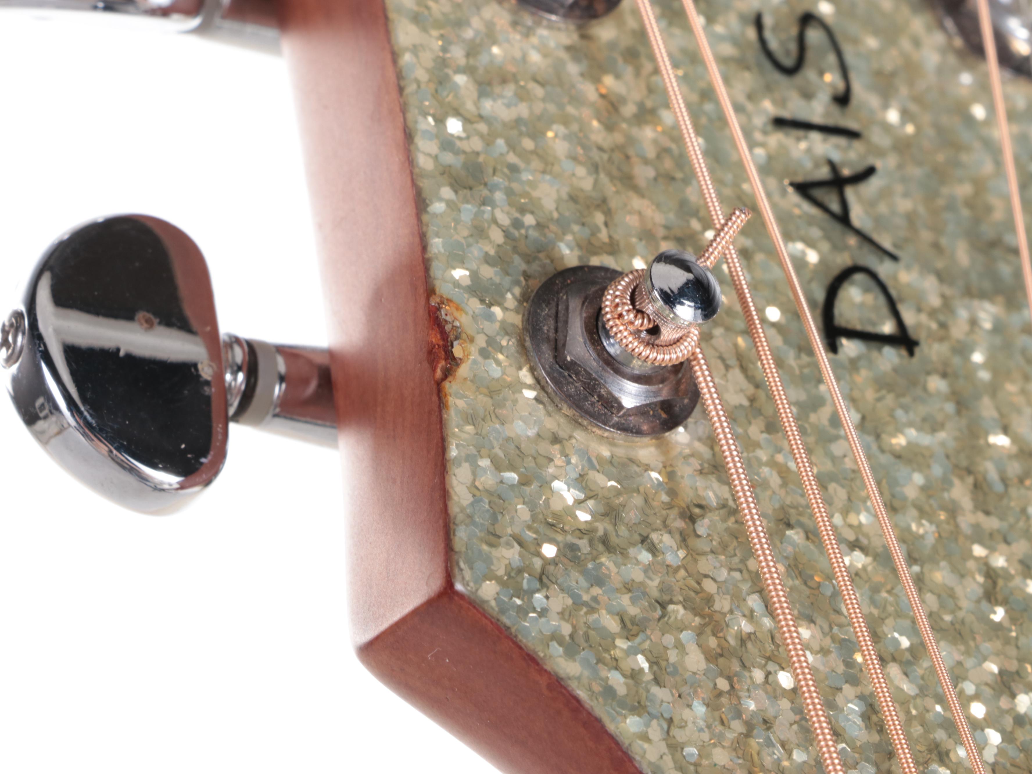 Daisy Rock Glitter Sparkle Six-String Acoustic Guitar