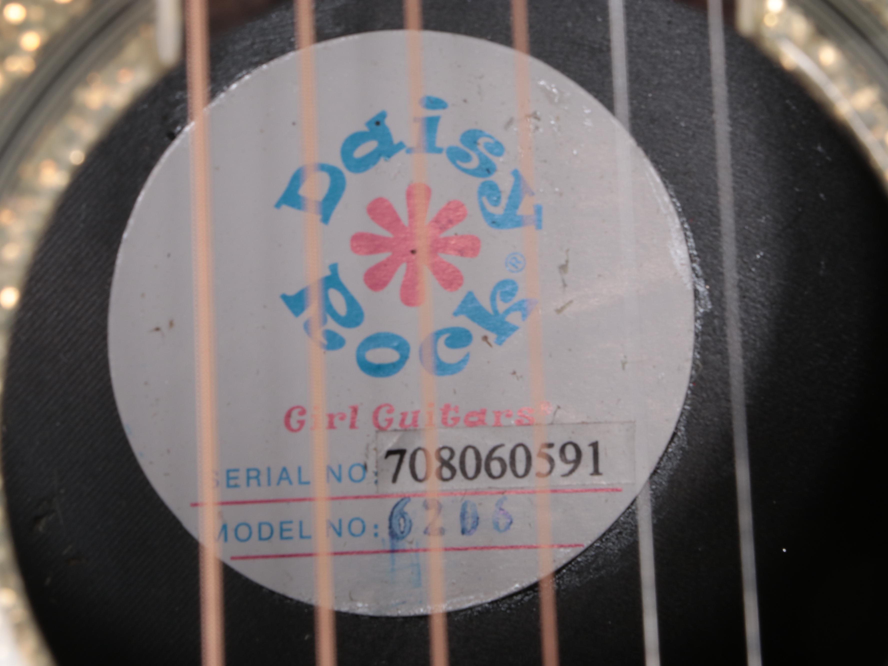 Daisy Rock Glitter Sparkle Six-String Acoustic Guitar