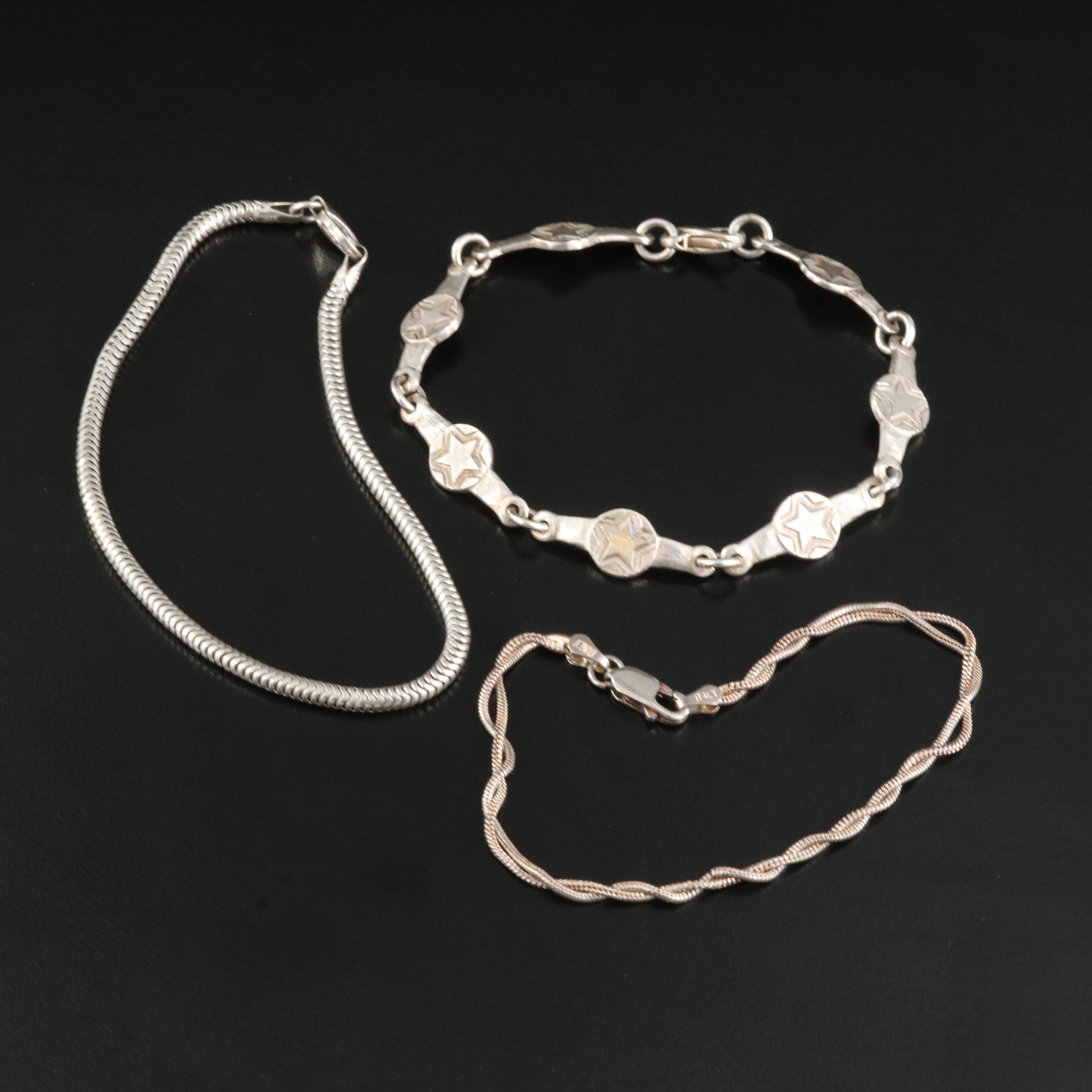 Sterling Bracelet Selection