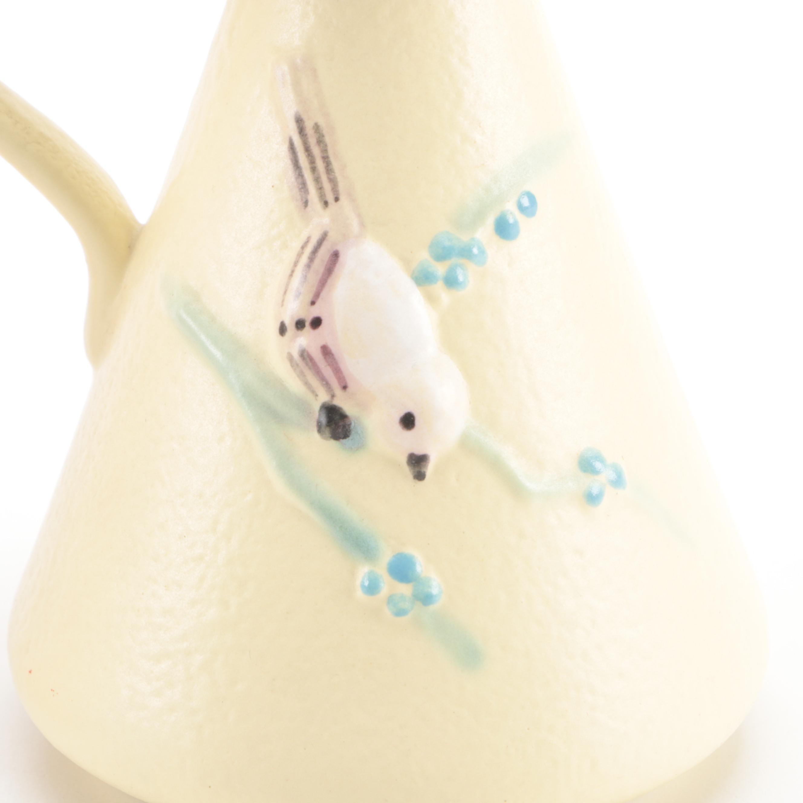 Hull Pottery "Serenade" Handled Baskets with Other Décor and Haeger Vase