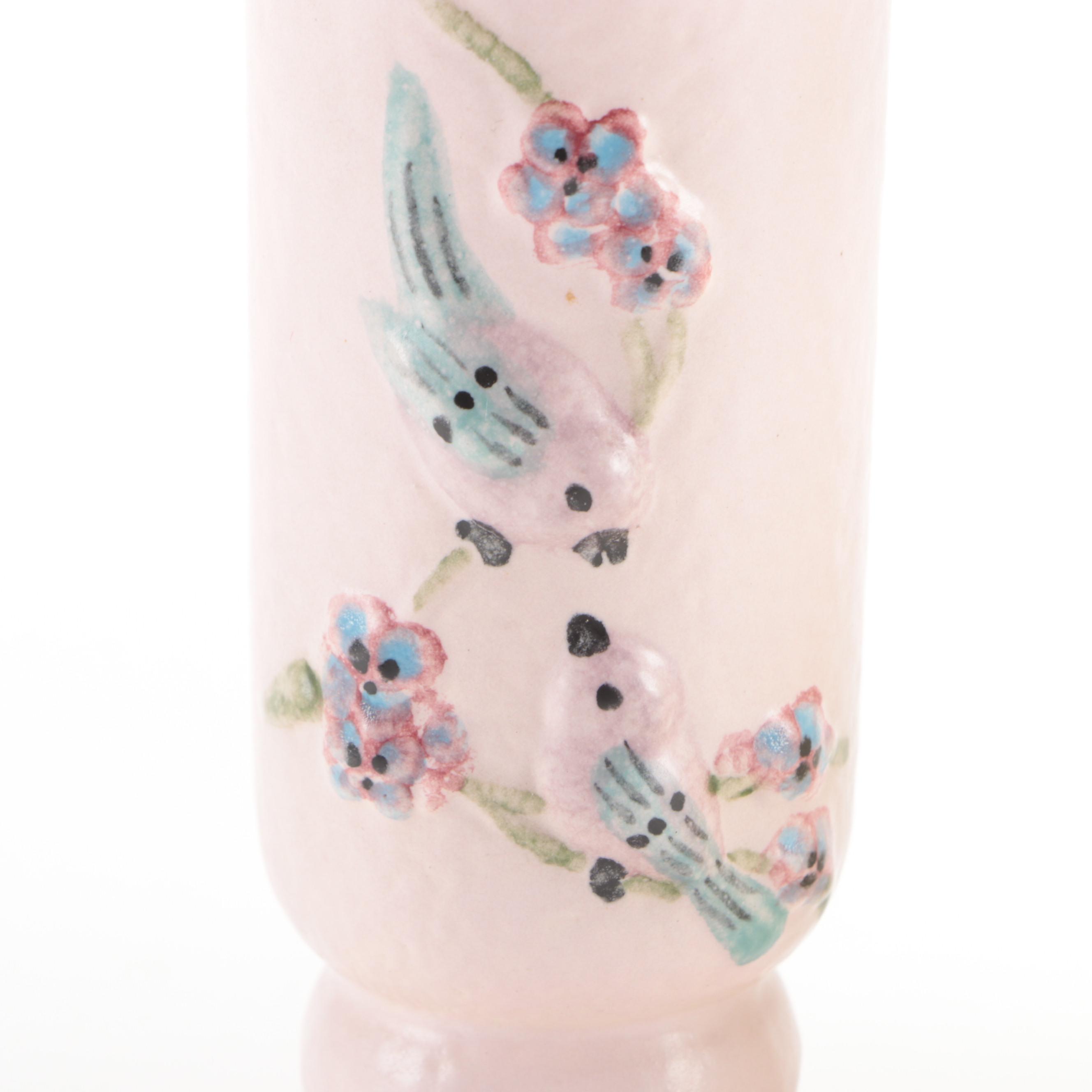 Hull Pottery "Serenade" Handled Baskets with Other Décor and Haeger Vase