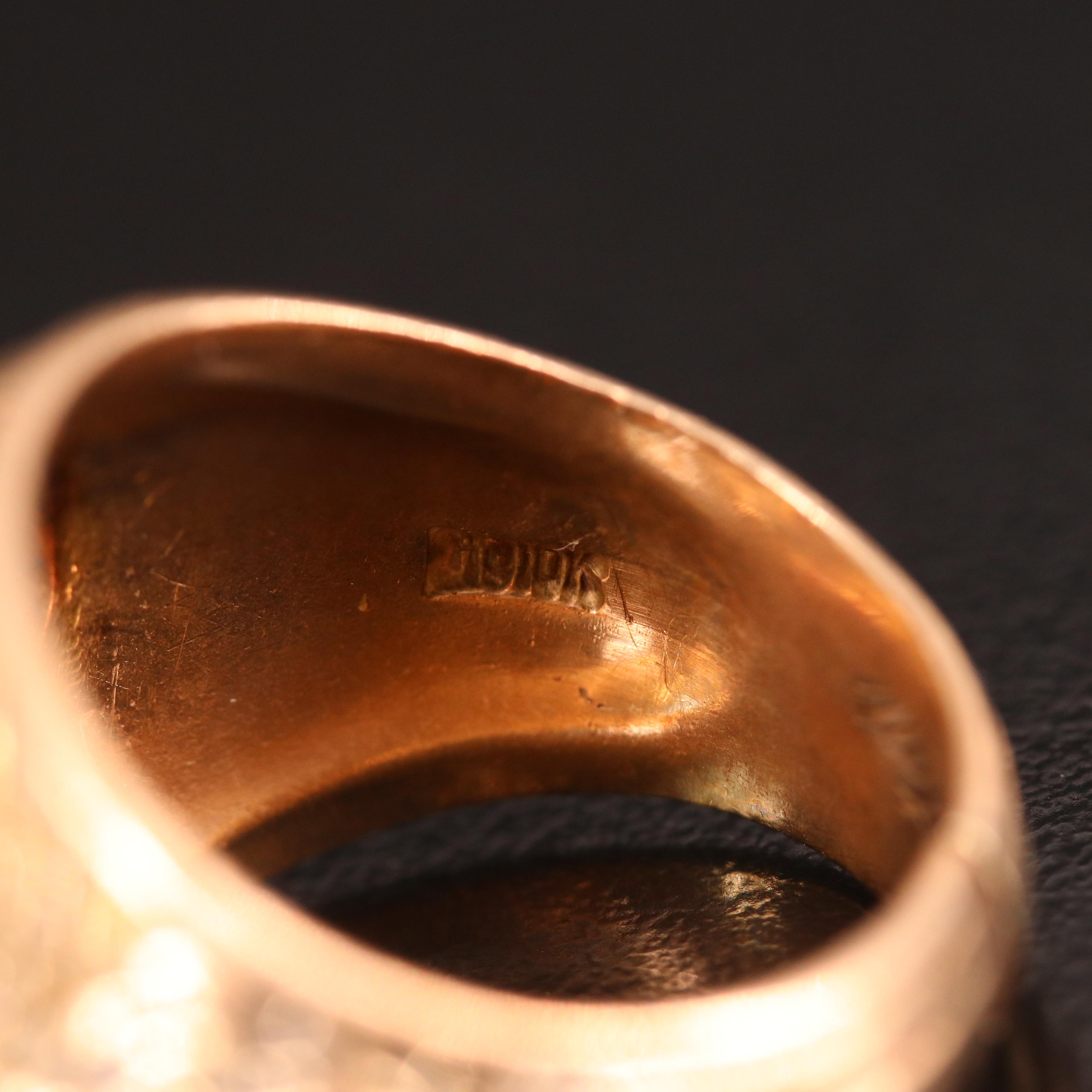 10K Spinel Merchant Marines Academy Ring