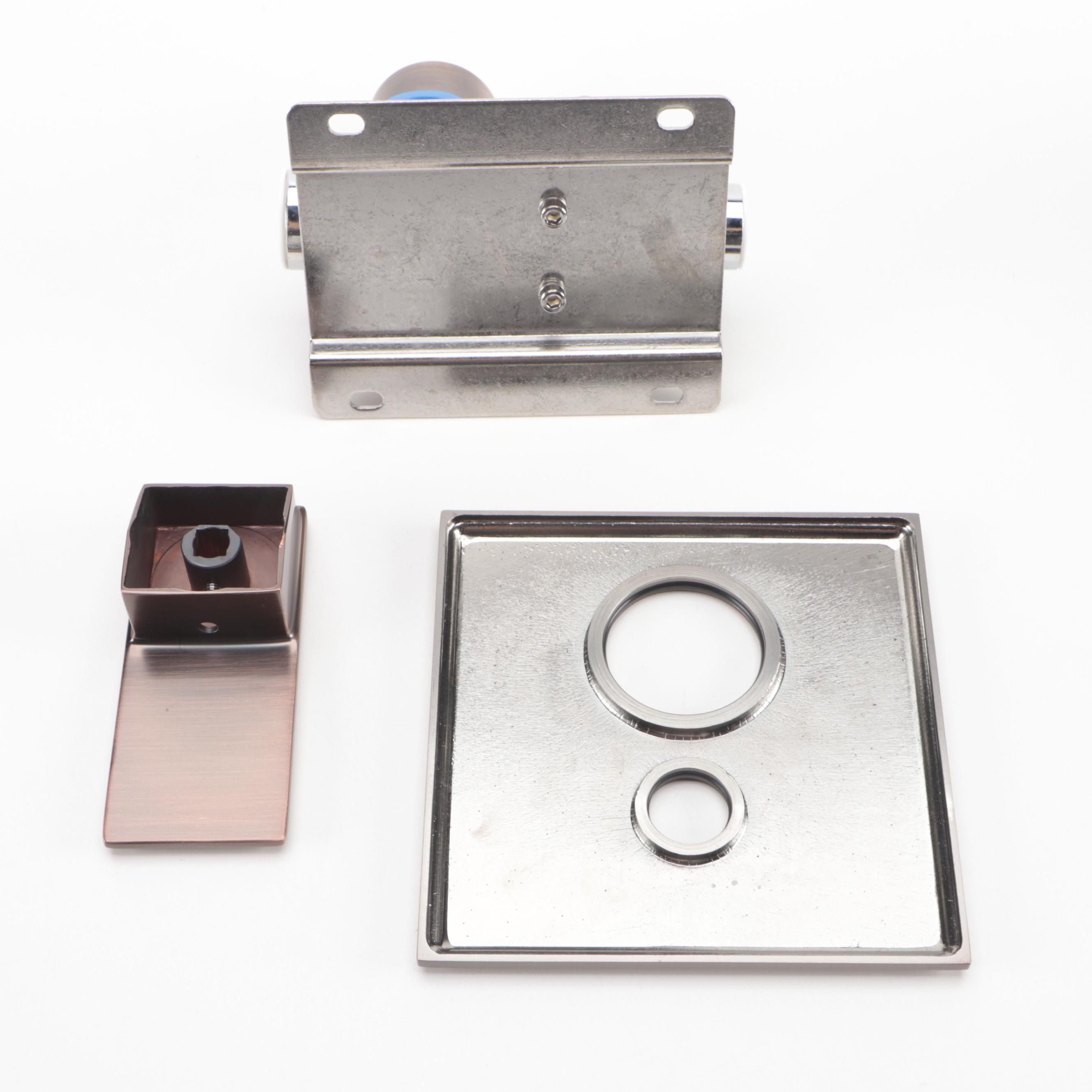 Oil Rubbed Bronze Finish Rainfall Showerhead, Mixing Valve, Swivel Body Sprays