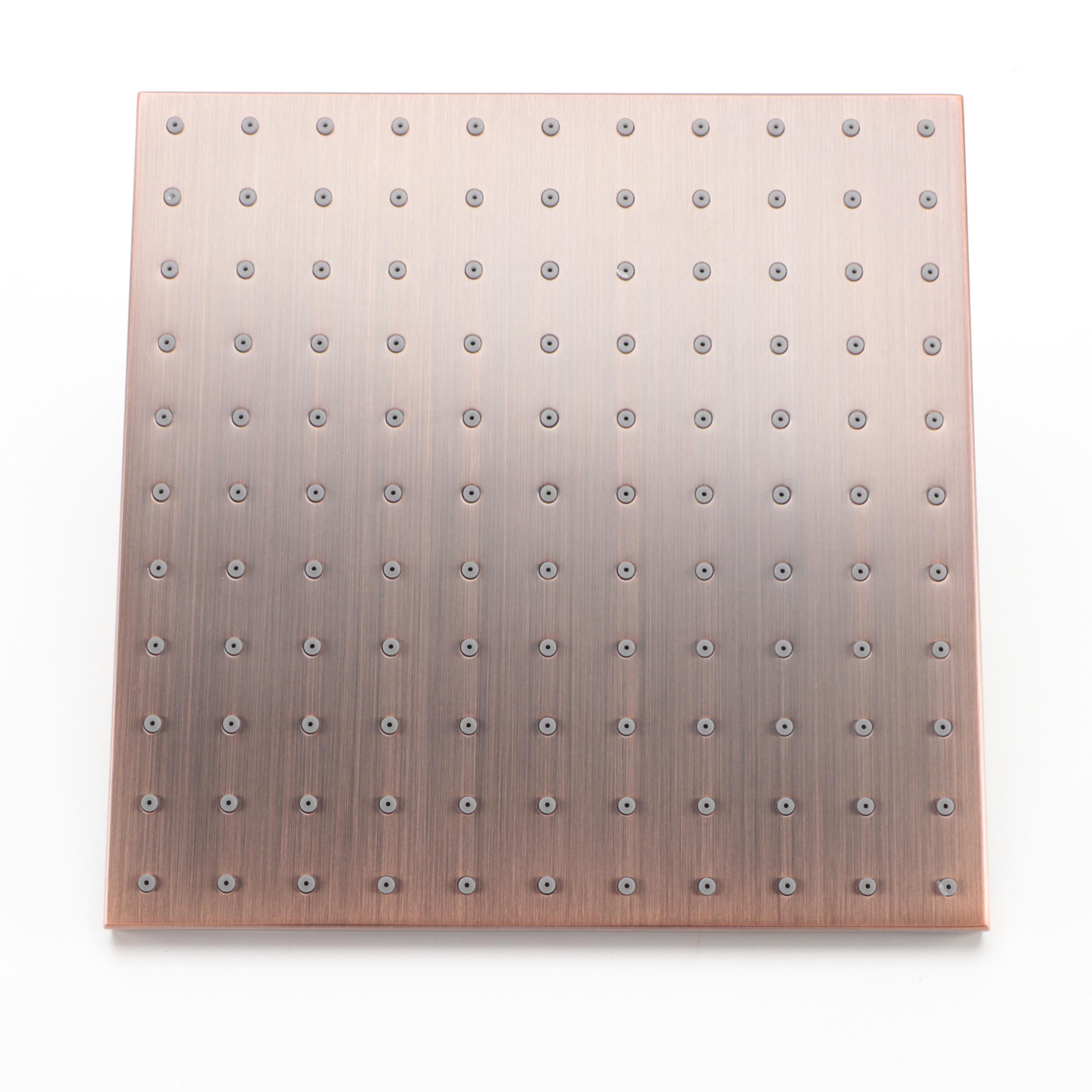 Oil Rubbed Bronze Finish Rainfall Showerhead, Mixing Valve, Swivel Body Sprays