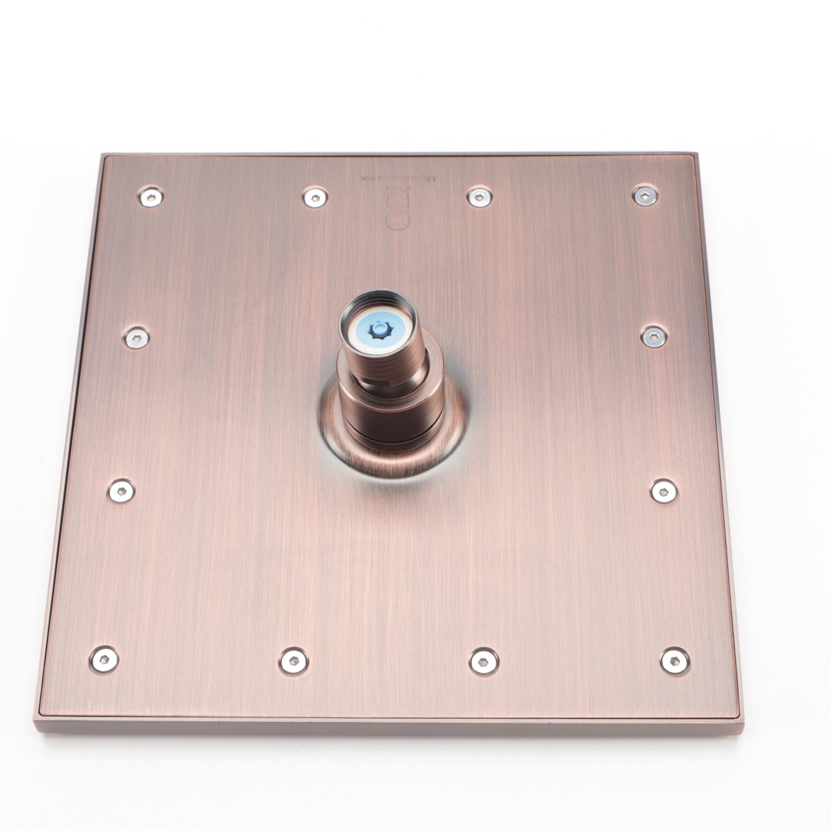 Oil Rubbed Bronze Finish Rainfall Showerhead, Mixing Valve, Swivel Body Sprays