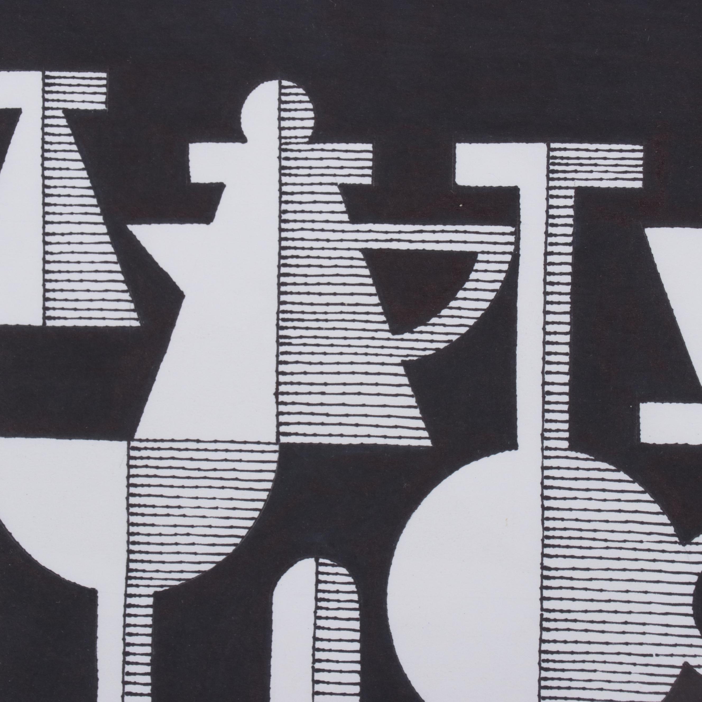 Jerry Kellems Still Life Ink Drawing, 1999