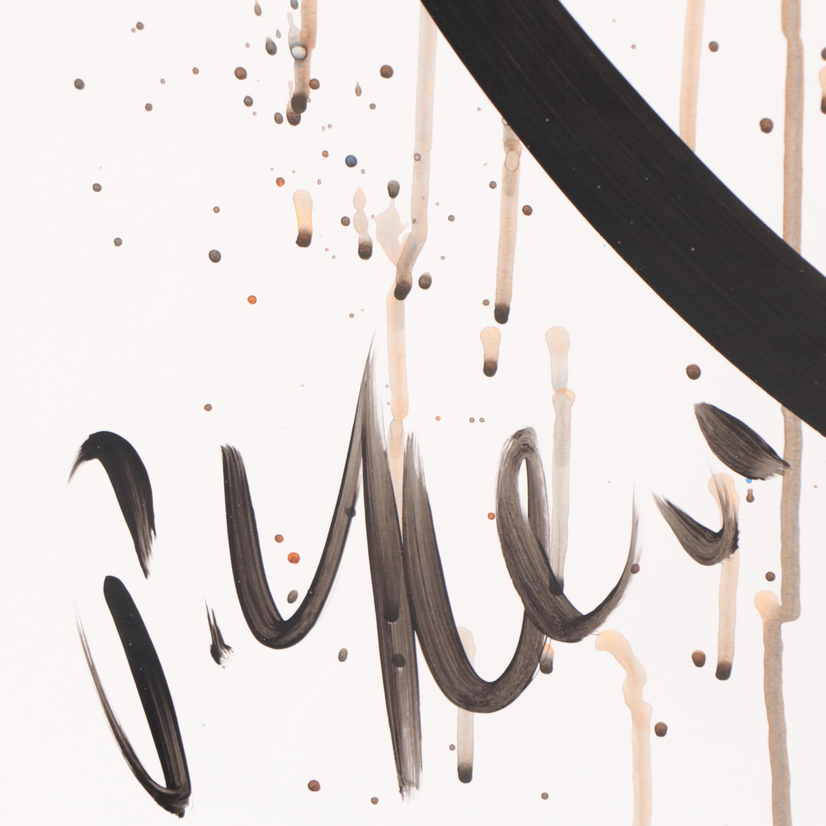 Peter Keil Abstract Portrait Acrylic Painting