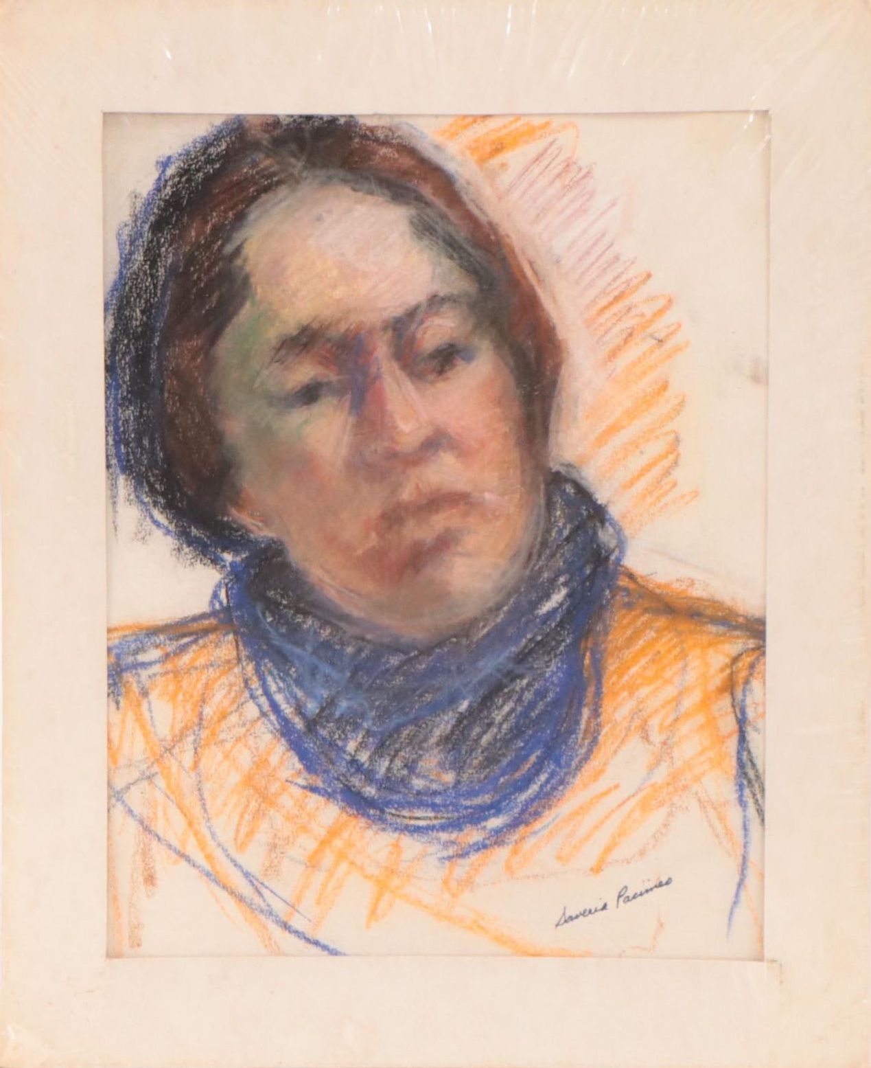 Saveria Pacimeo Portrait Pastel Drawing