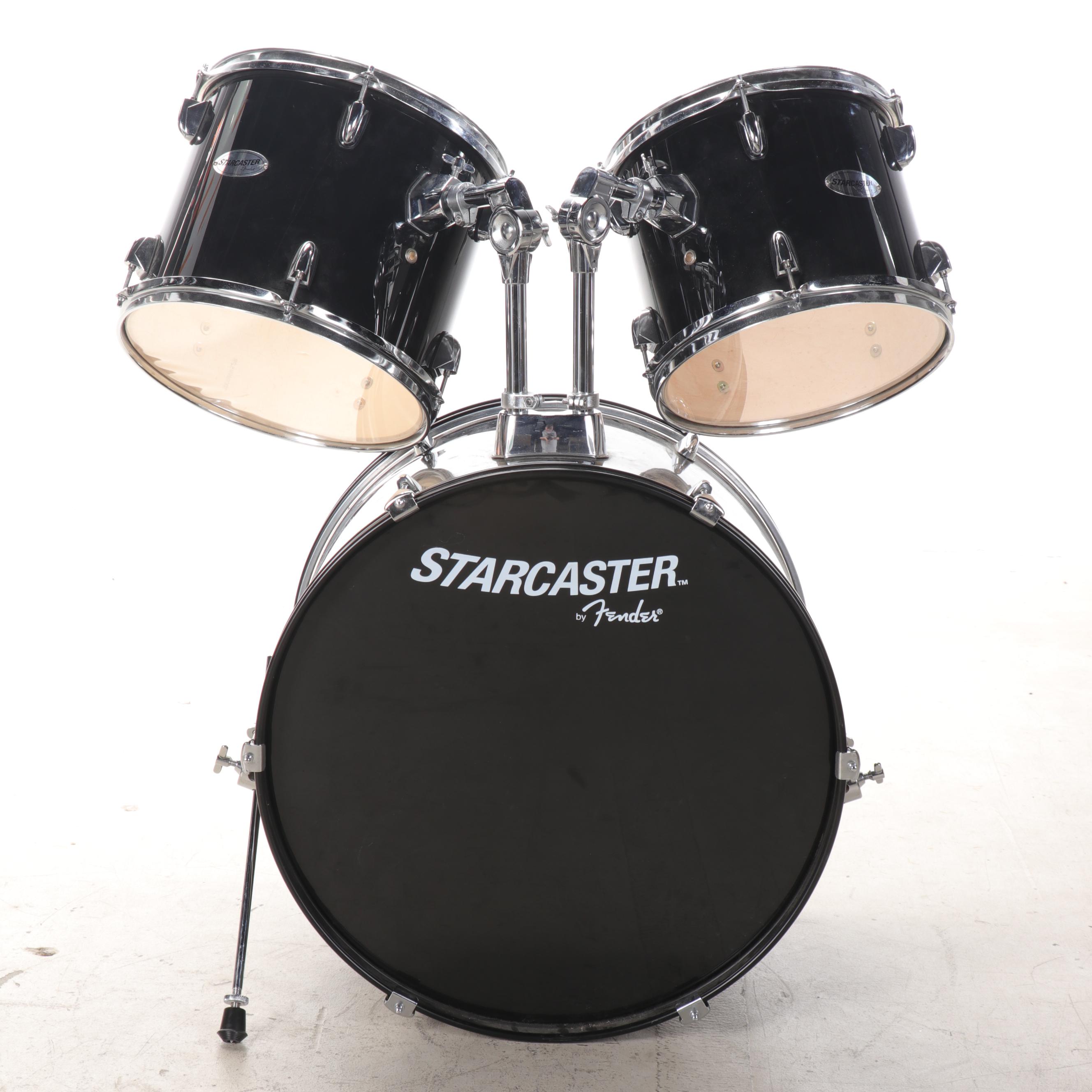 Starcaster by Fender Drum Set With Firth Drumsticks and Drum Throne