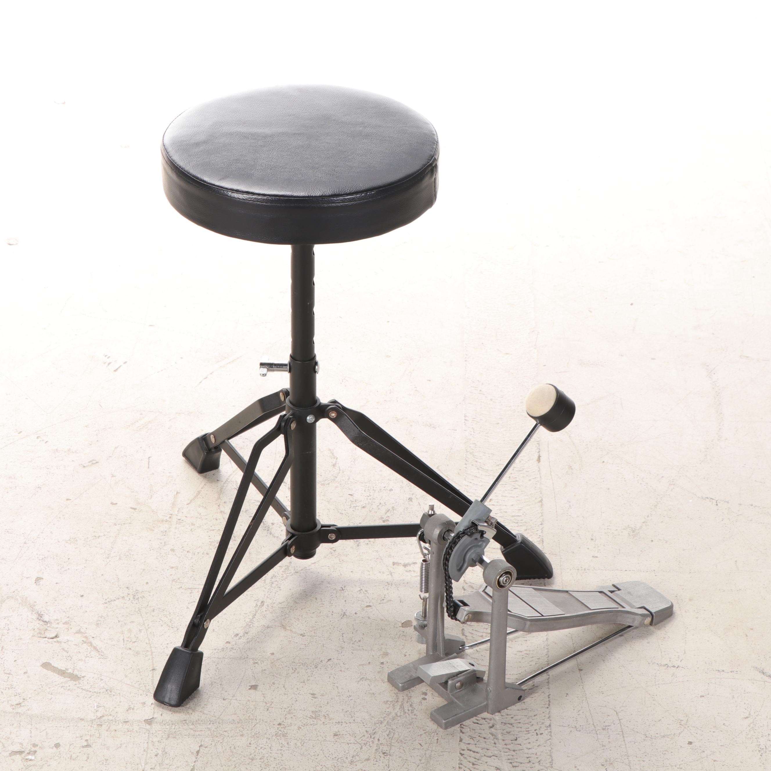 Starcaster by Fender Drum Set With Firth Drumsticks and Drum Throne