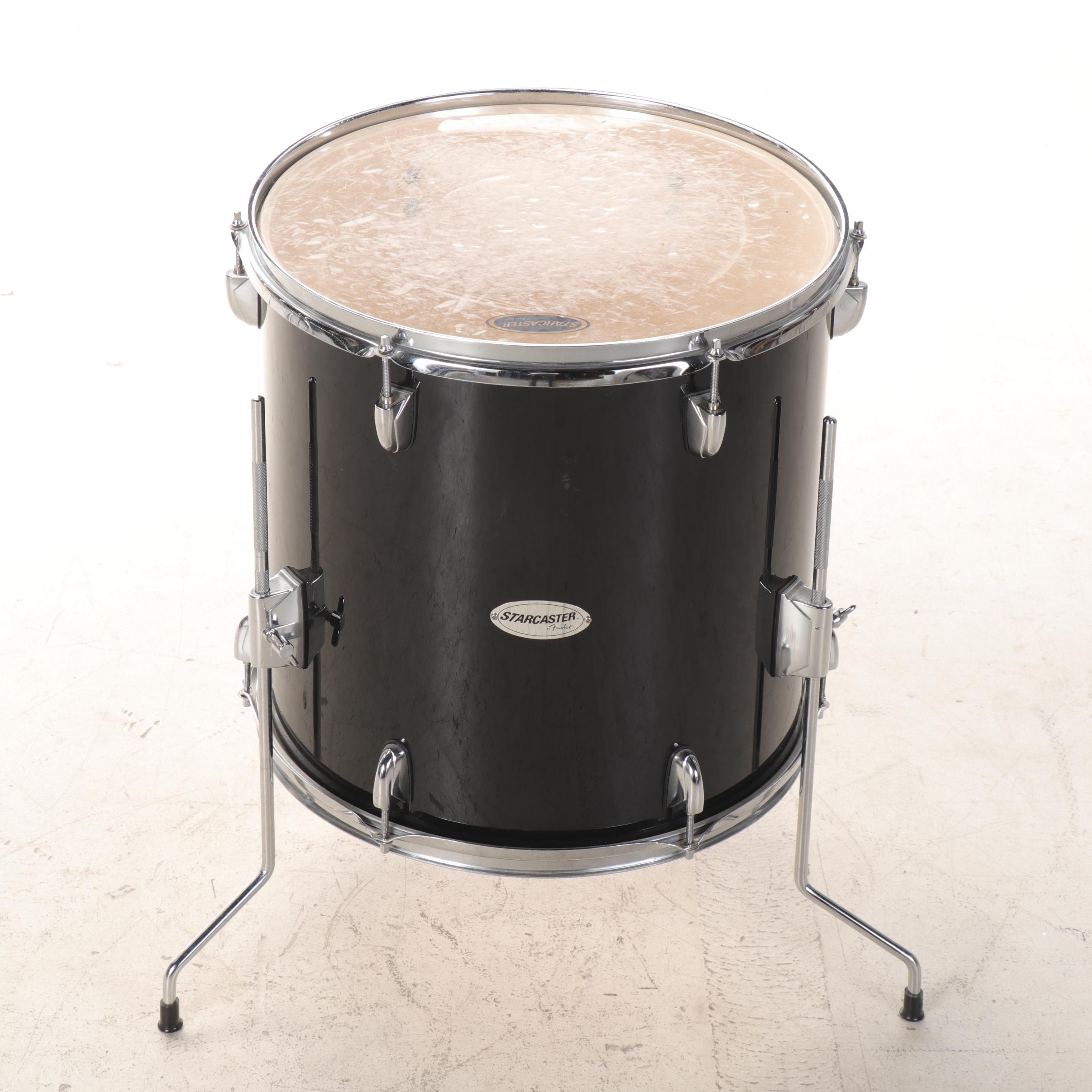 Starcaster by Fender Drum Set With Firth Drumsticks and Drum Throne
