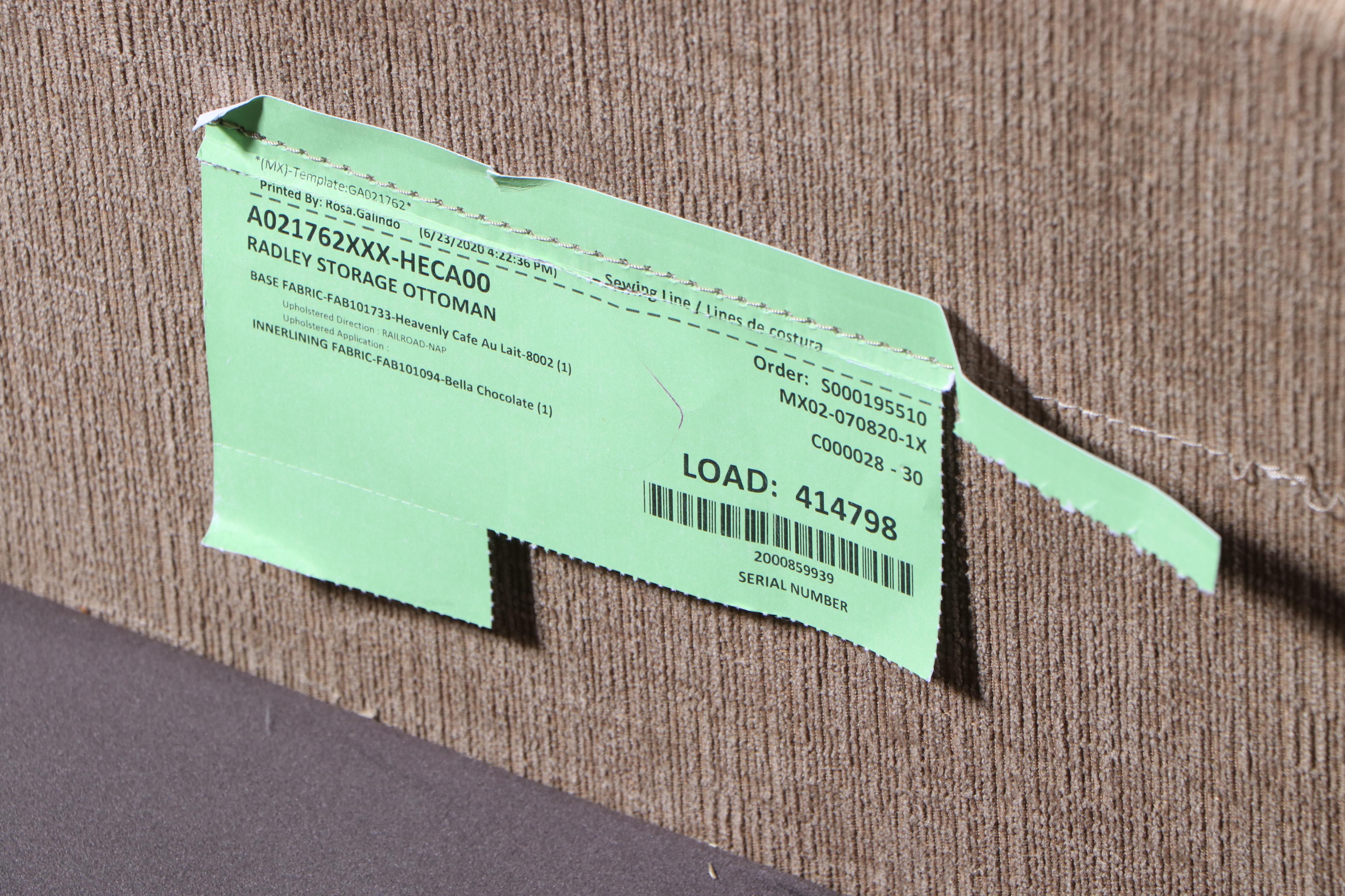 Jonathan Louis "Radley" Six-Piece Sectional Sofa with Storage Ottoman