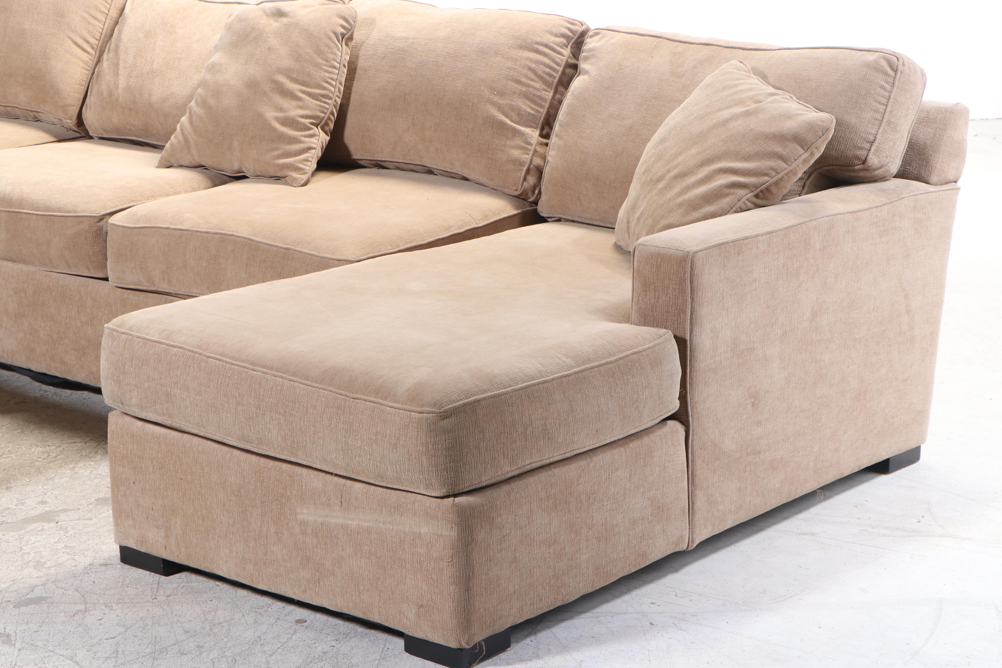 Jonathan Louis "Radley" Six-Piece Sectional Sofa with Storage Ottoman