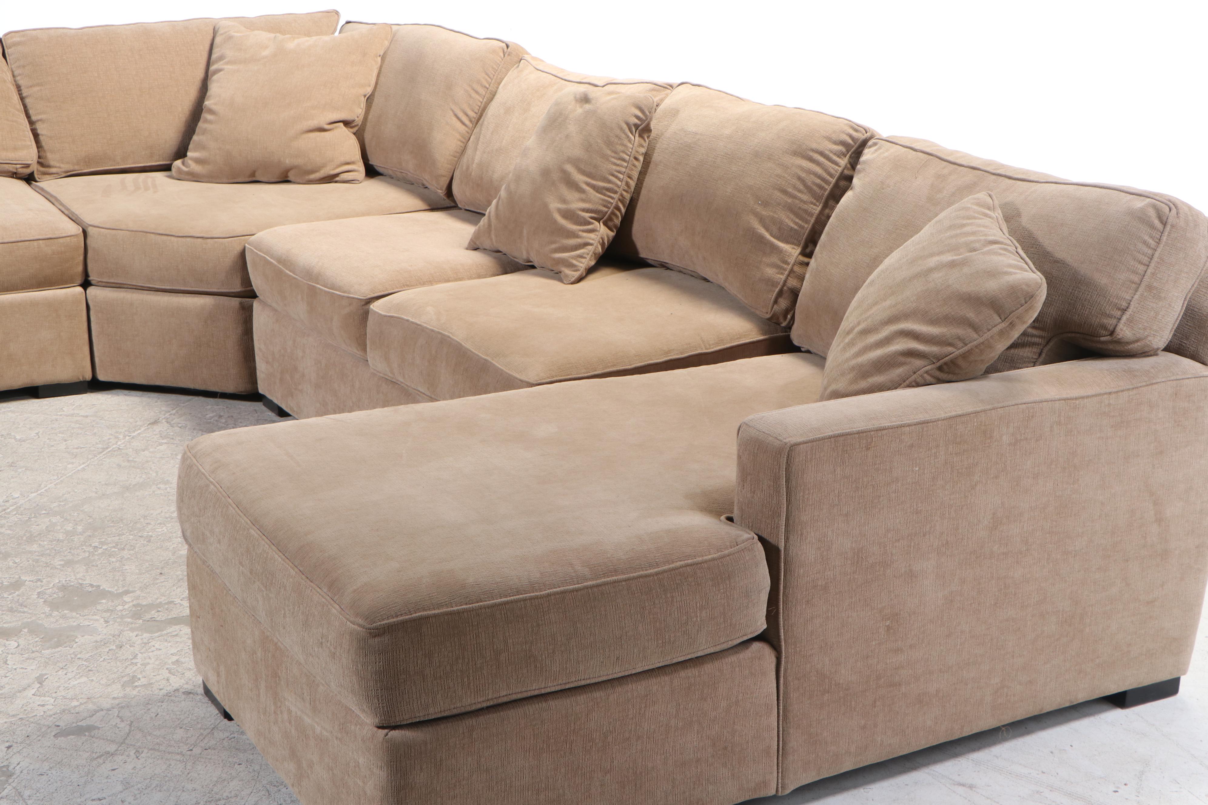 Jonathan Louis "Radley" Six-Piece Sectional Sofa with Storage Ottoman