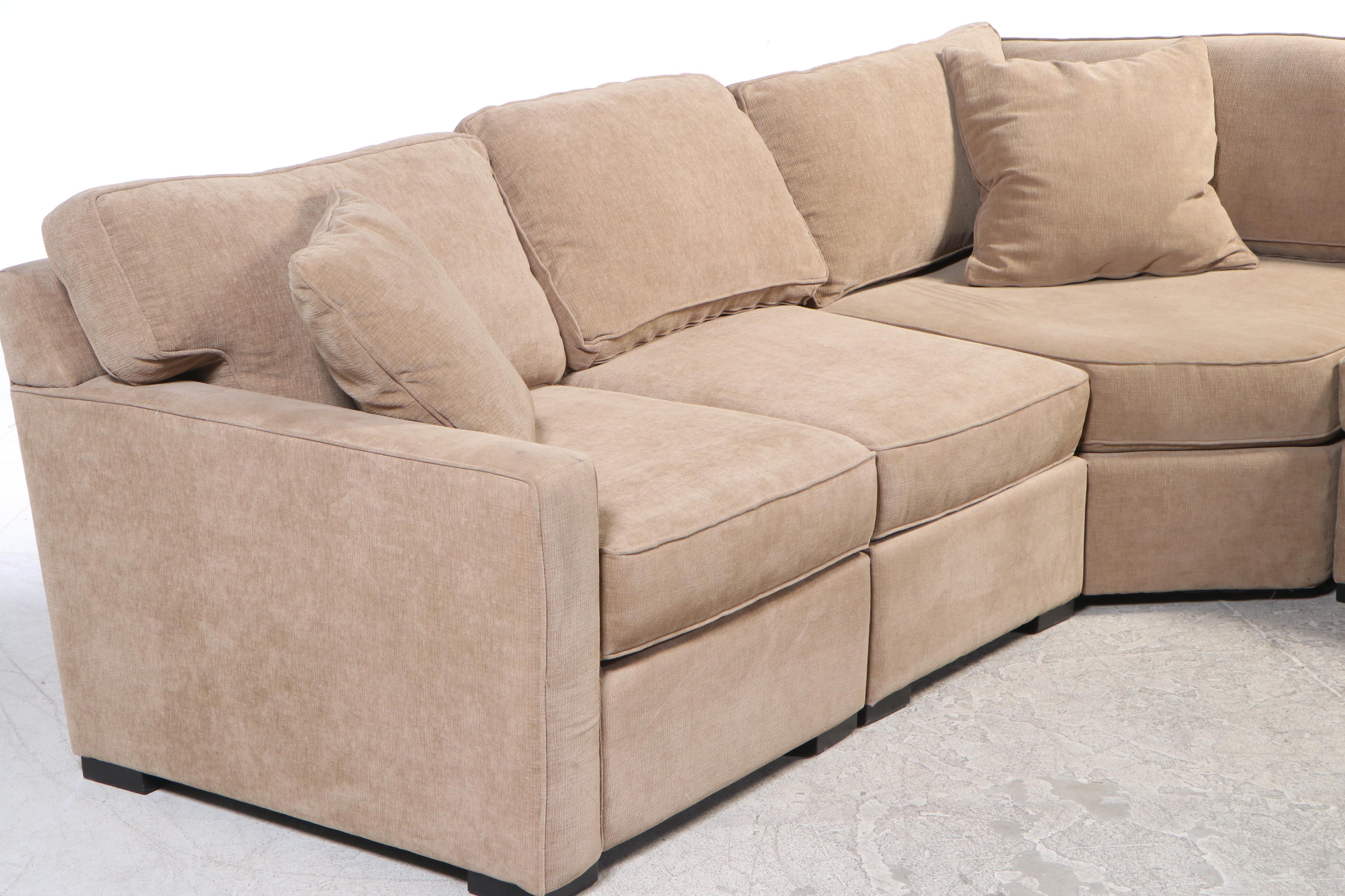 Jonathan Louis "Radley" Six-Piece Sectional Sofa with Storage Ottoman