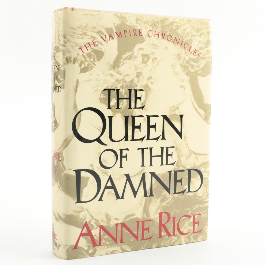 Signed Fourth Printing "The Queen of the Damned" by Anne Rice, 1988
