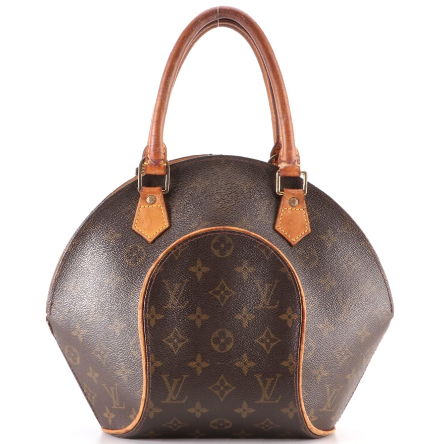 Louis Vuitton Ellipse PM Handbag in Monogram Canvas and Vachetta Leather