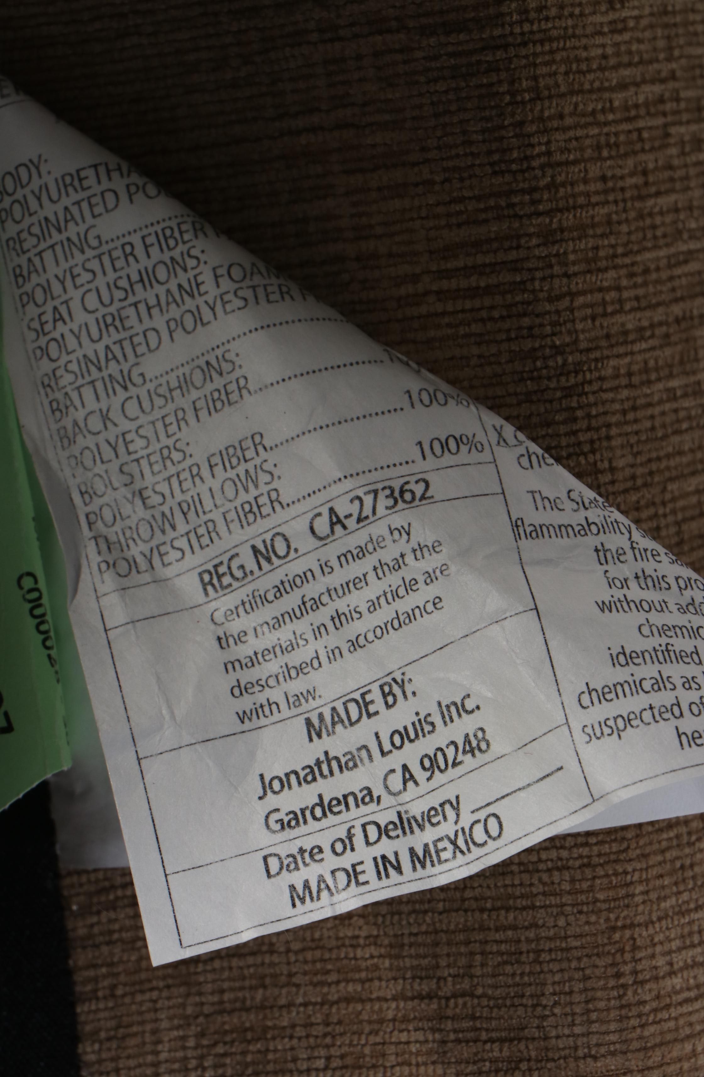 Jonathan Louis "Radley" Six-Piece Sectional Sofa with Storage Ottoman