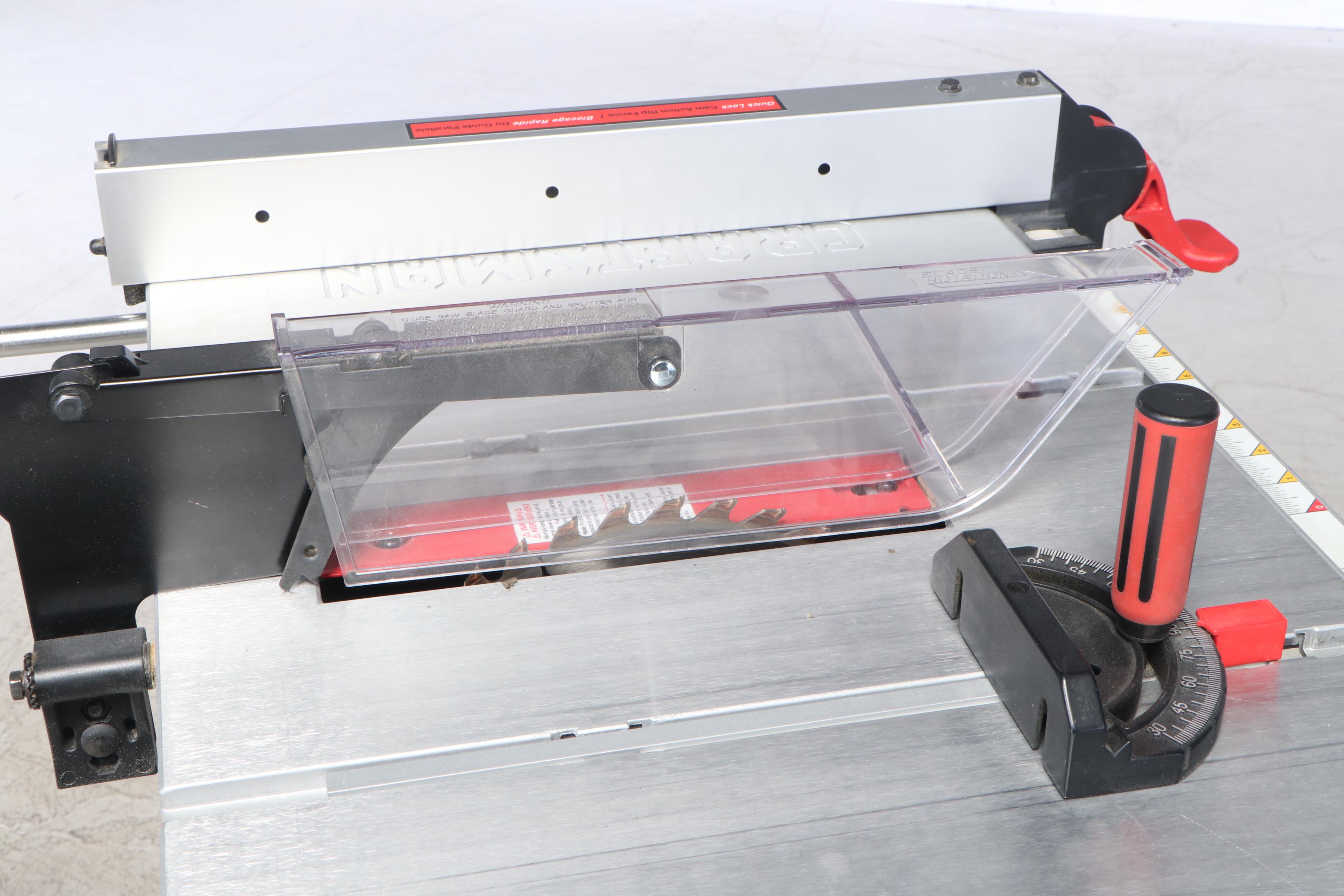 Craftsman 10" Table Saw With Casters