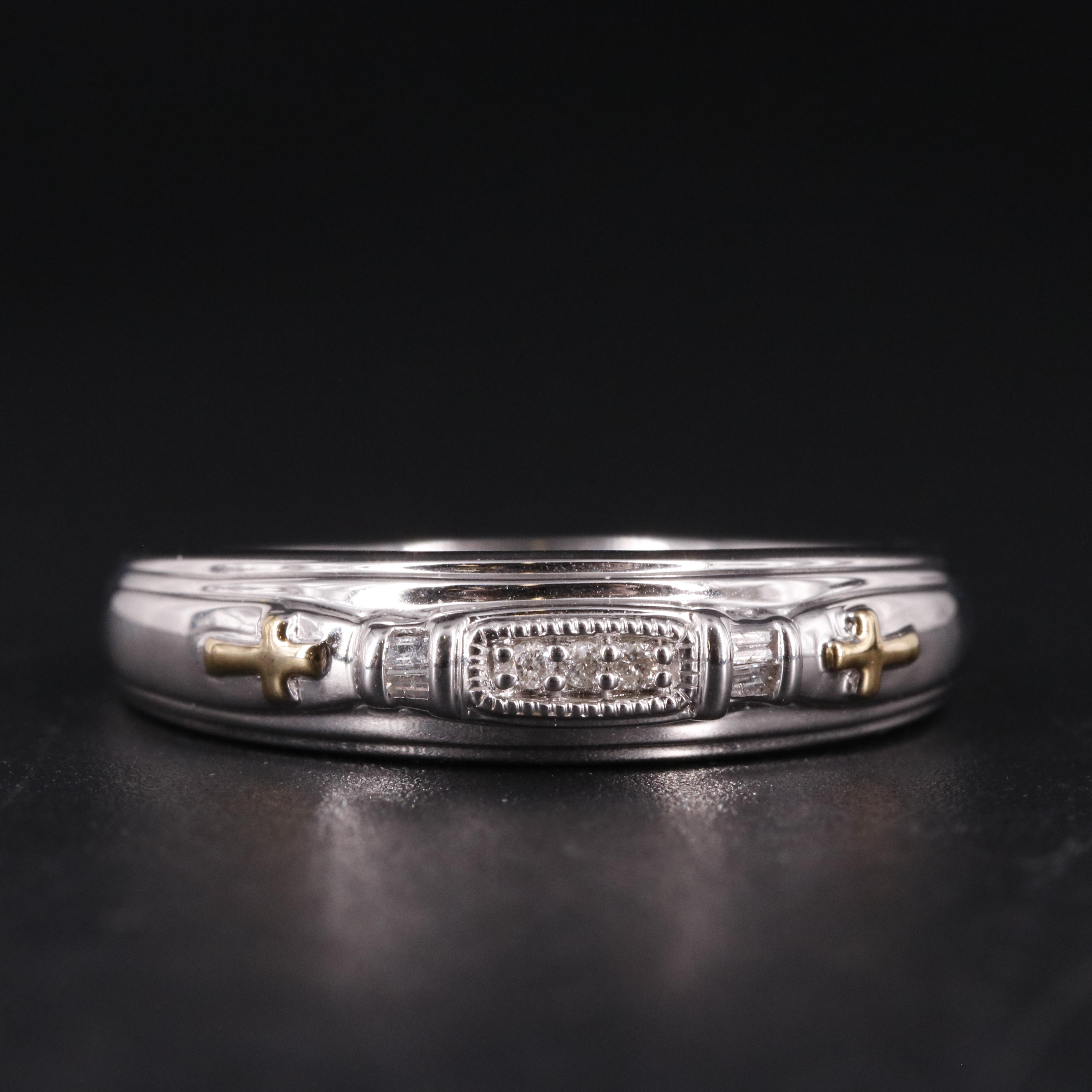 Sterling Diamond Ring