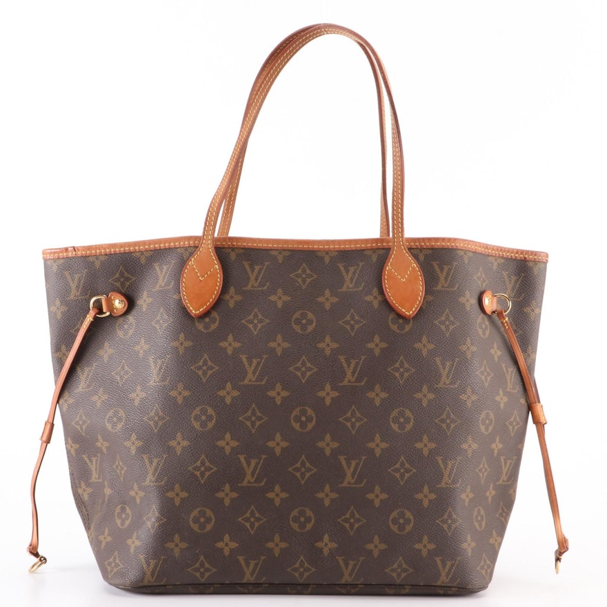Louis Vuitton Neverfull MM Tote in Monogram Canvas and Leather