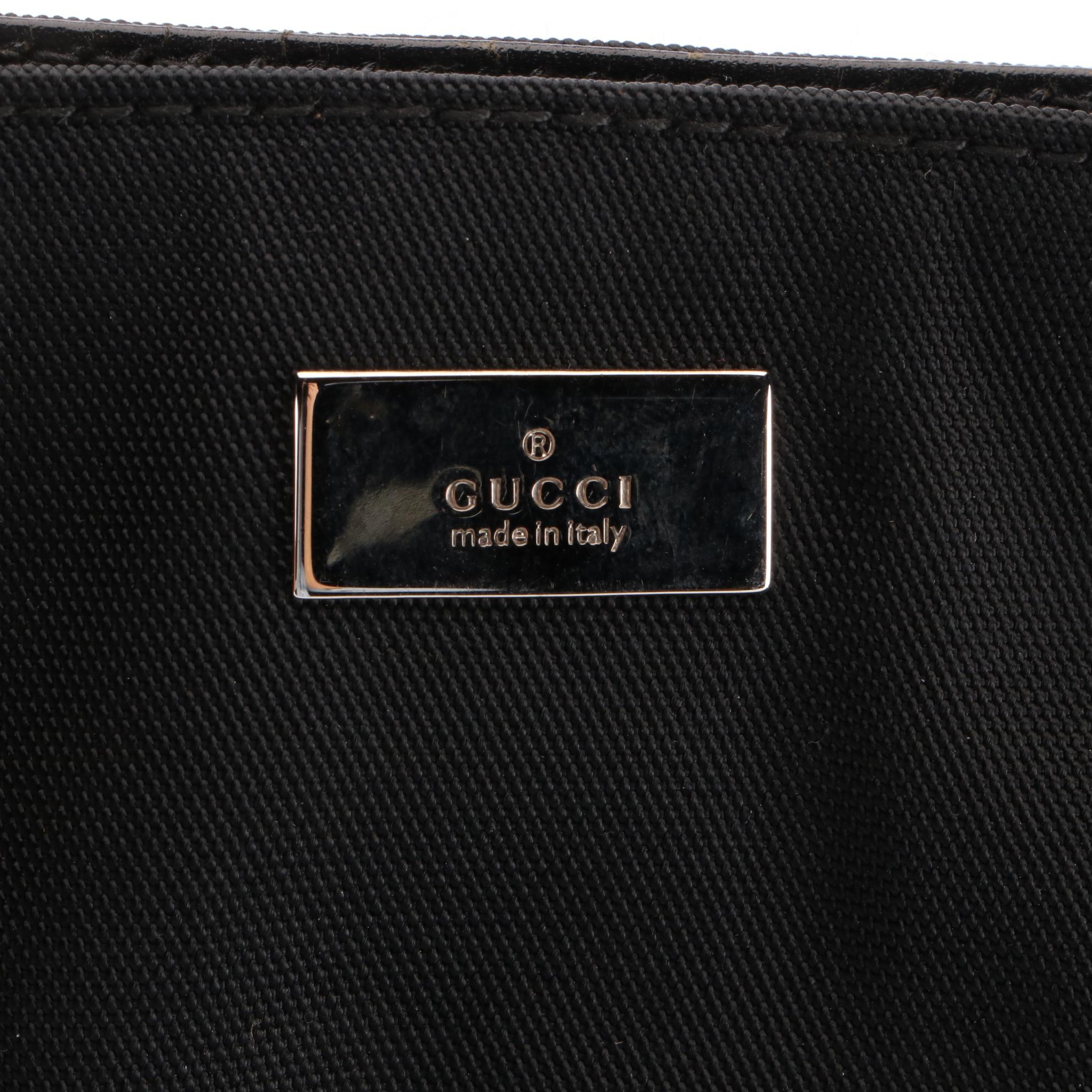 Gucci Mini Tote Bag in Nylon with Leather Trim