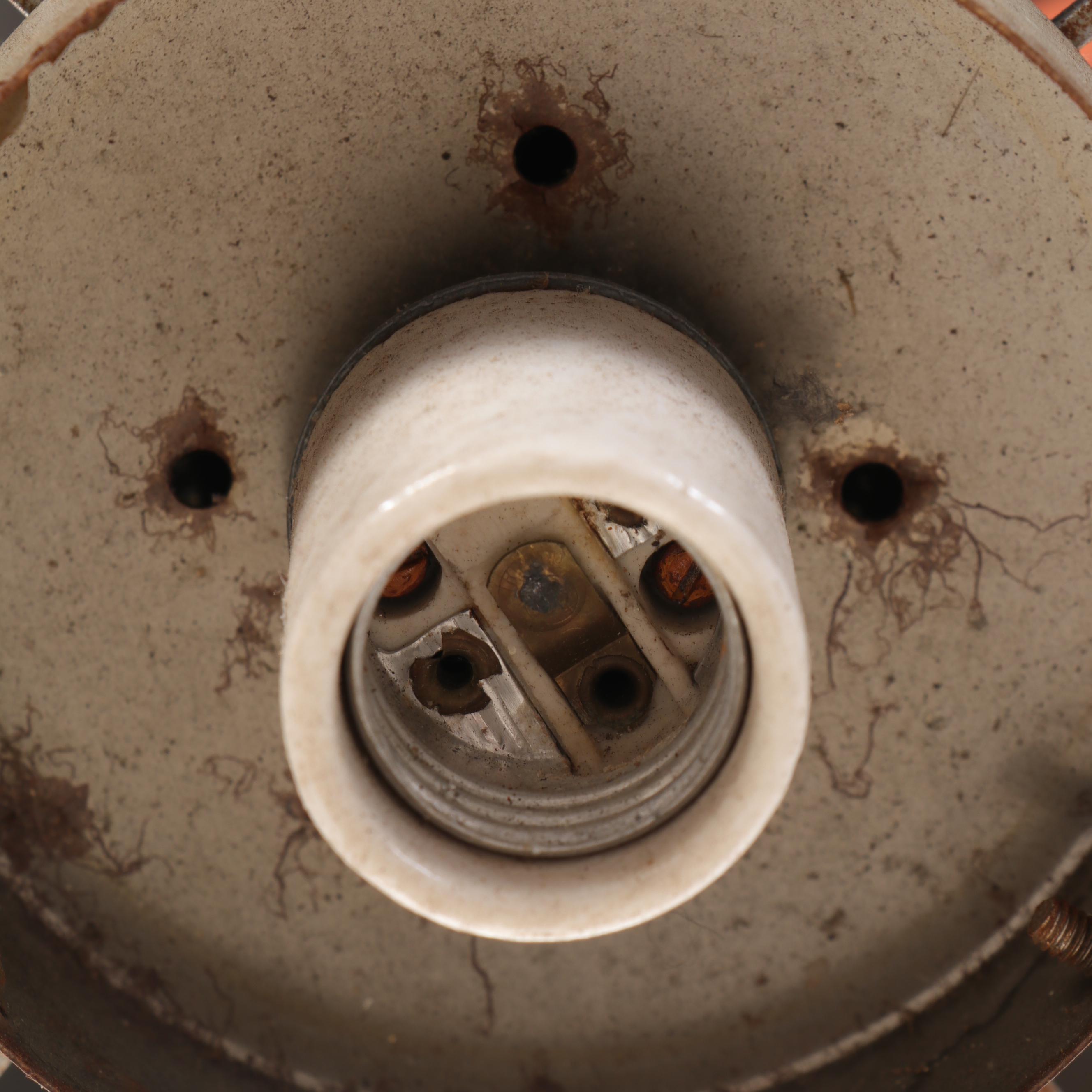 Mid Century Modern Metal Cage Pendant Light