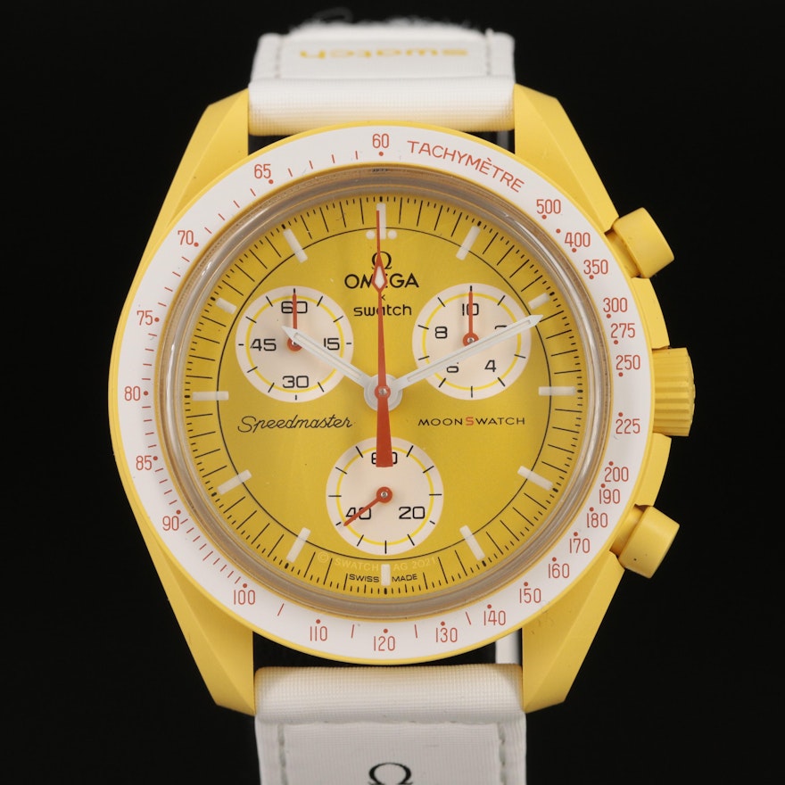 Omega X MoonSwatch "Mission to the Sun" Quartz Wristwatch