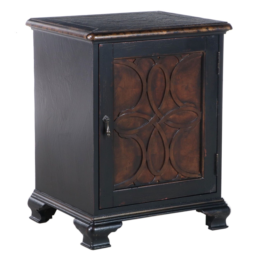 Hooker Furniture Parcel-Gilt Ebonized Cabinet