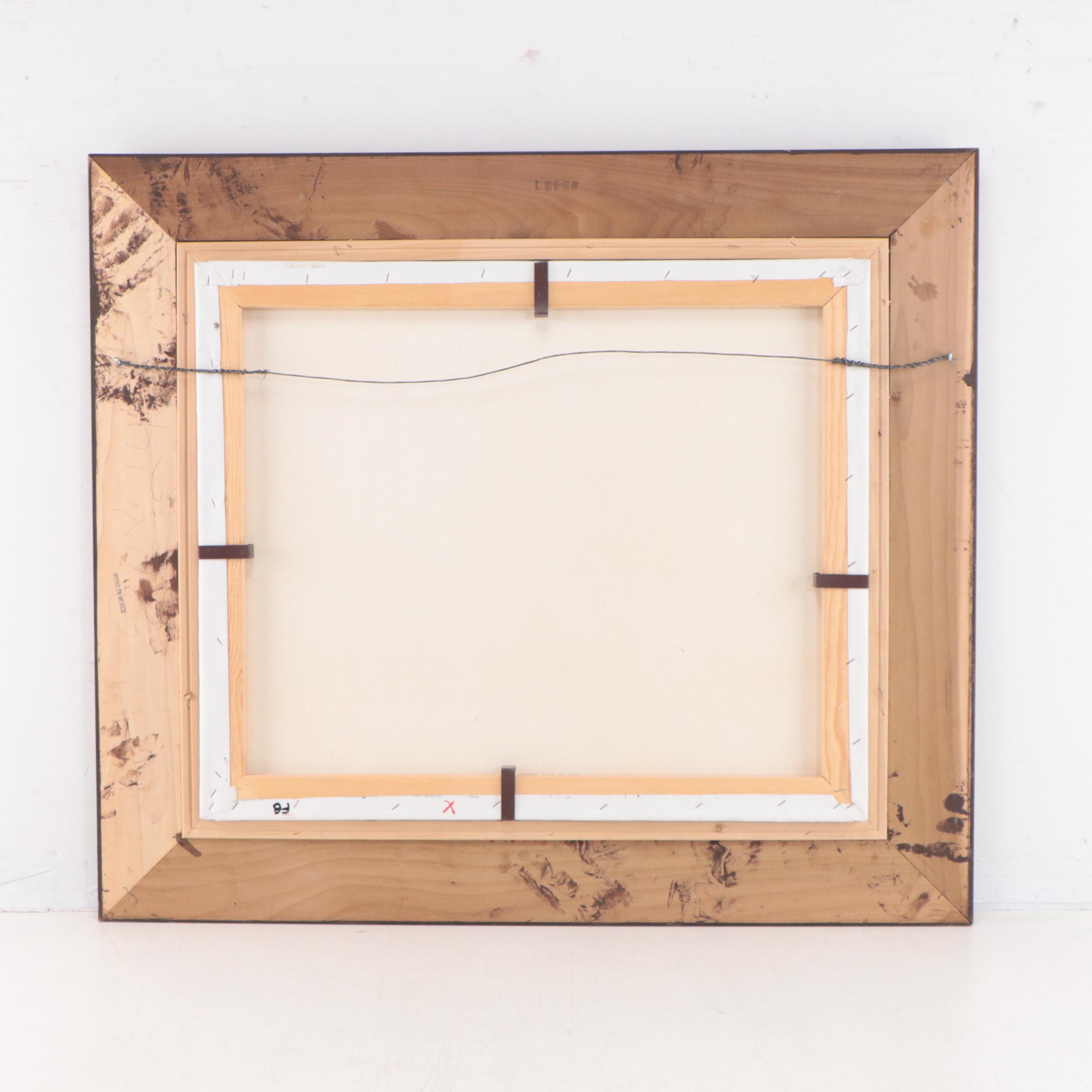 Impressionistic European Street Scene Acrylic Painting