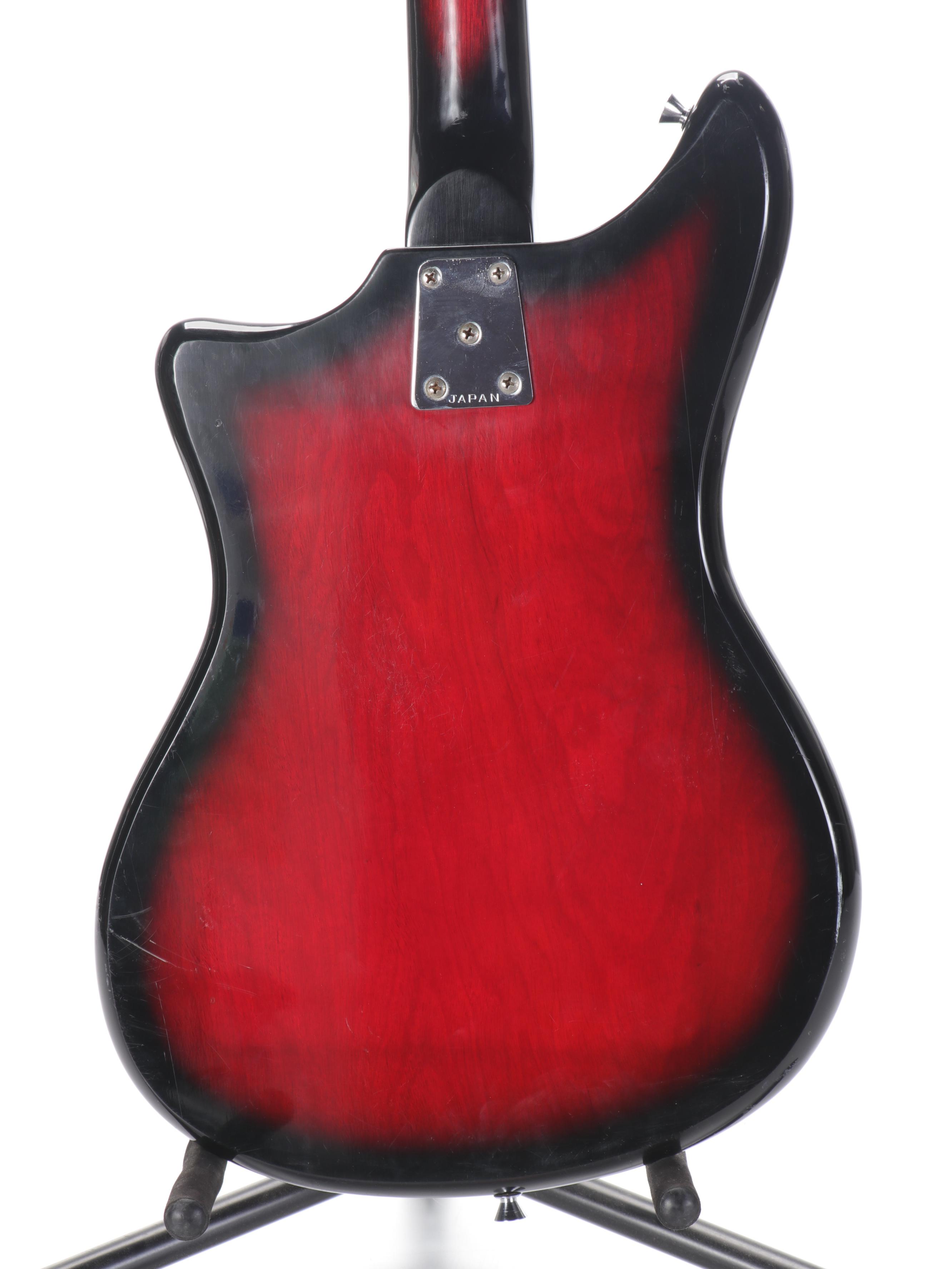 Six-String Red and Black Electric Guitar