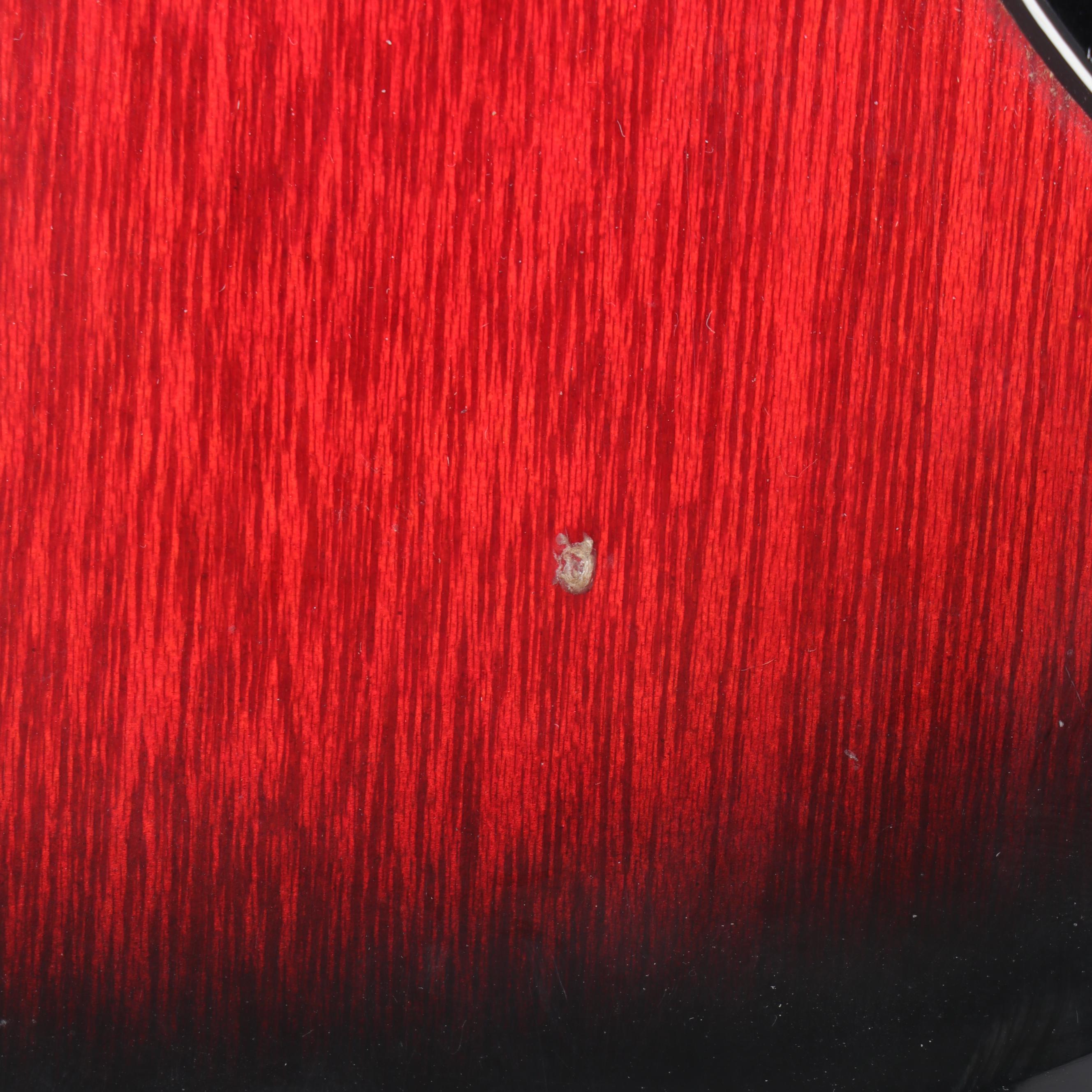 Six-String Red and Black Electric Guitar