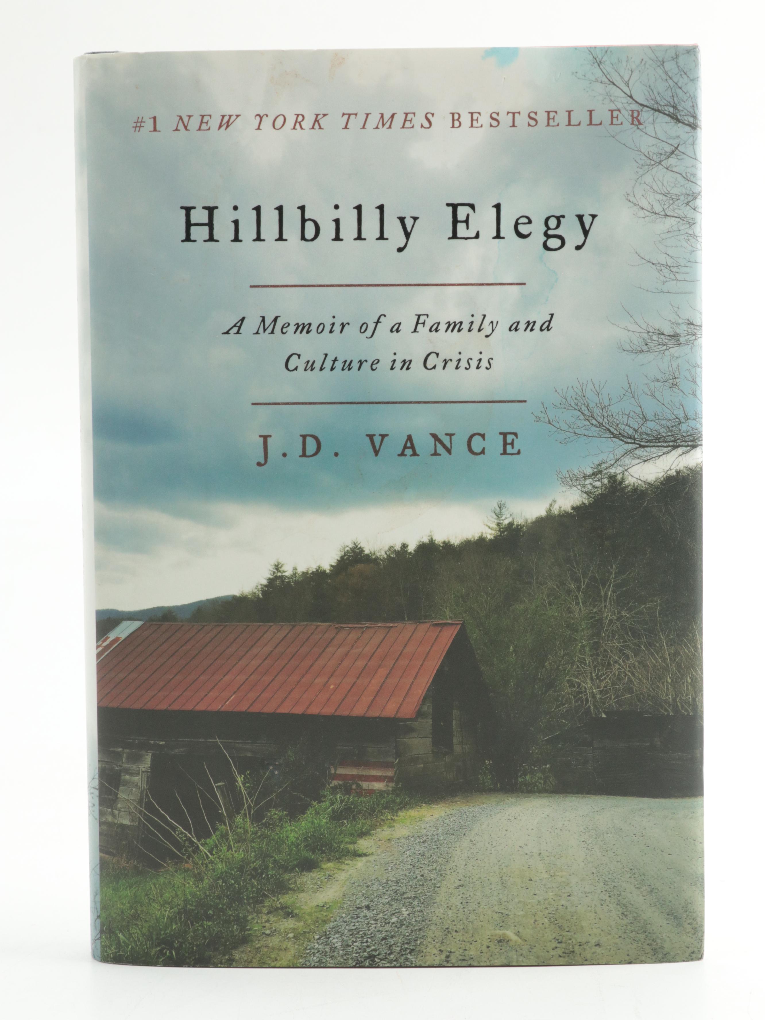 Signed First Edition "Hillbilly Elegy" by J. D. Vance and More