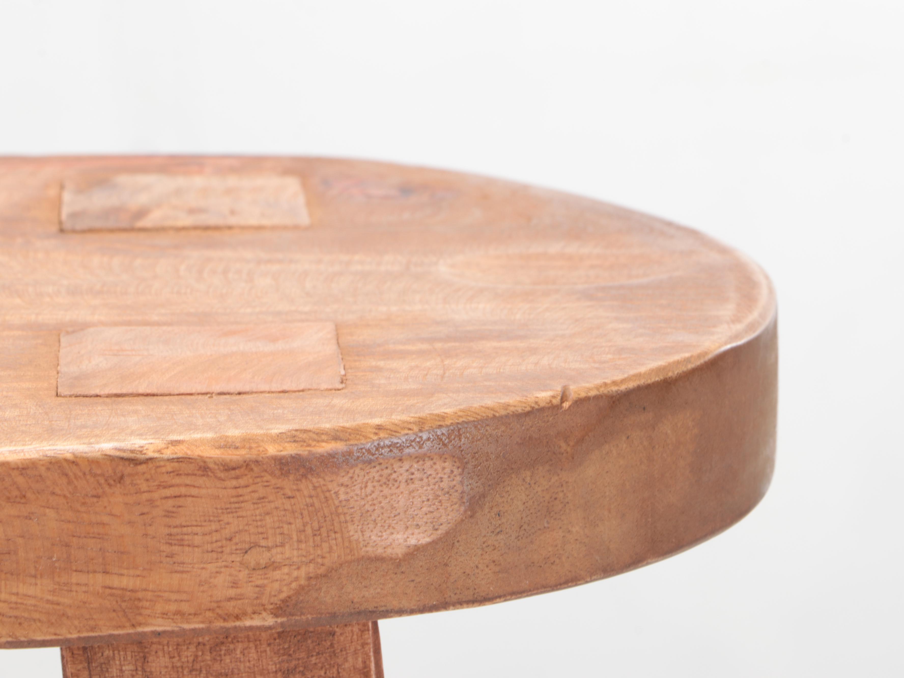 Threshold Woodland Carved Wood Tall Accent Table