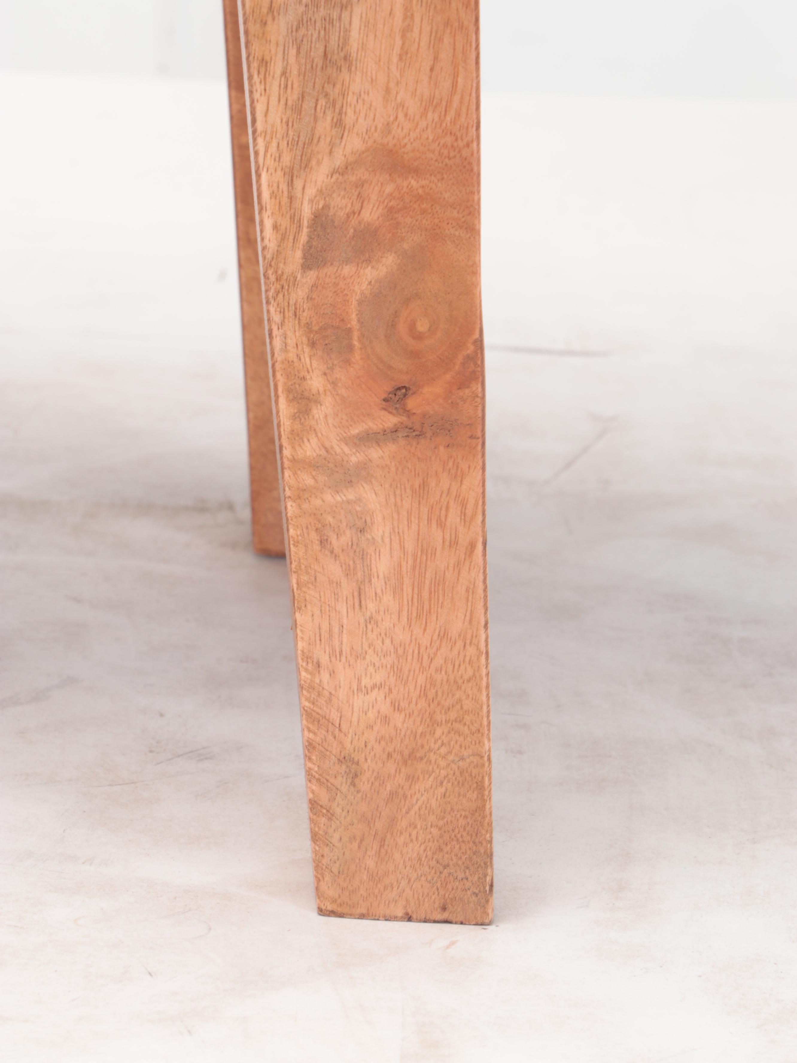 Threshold Woodland Carved Wood Tall Accent Table