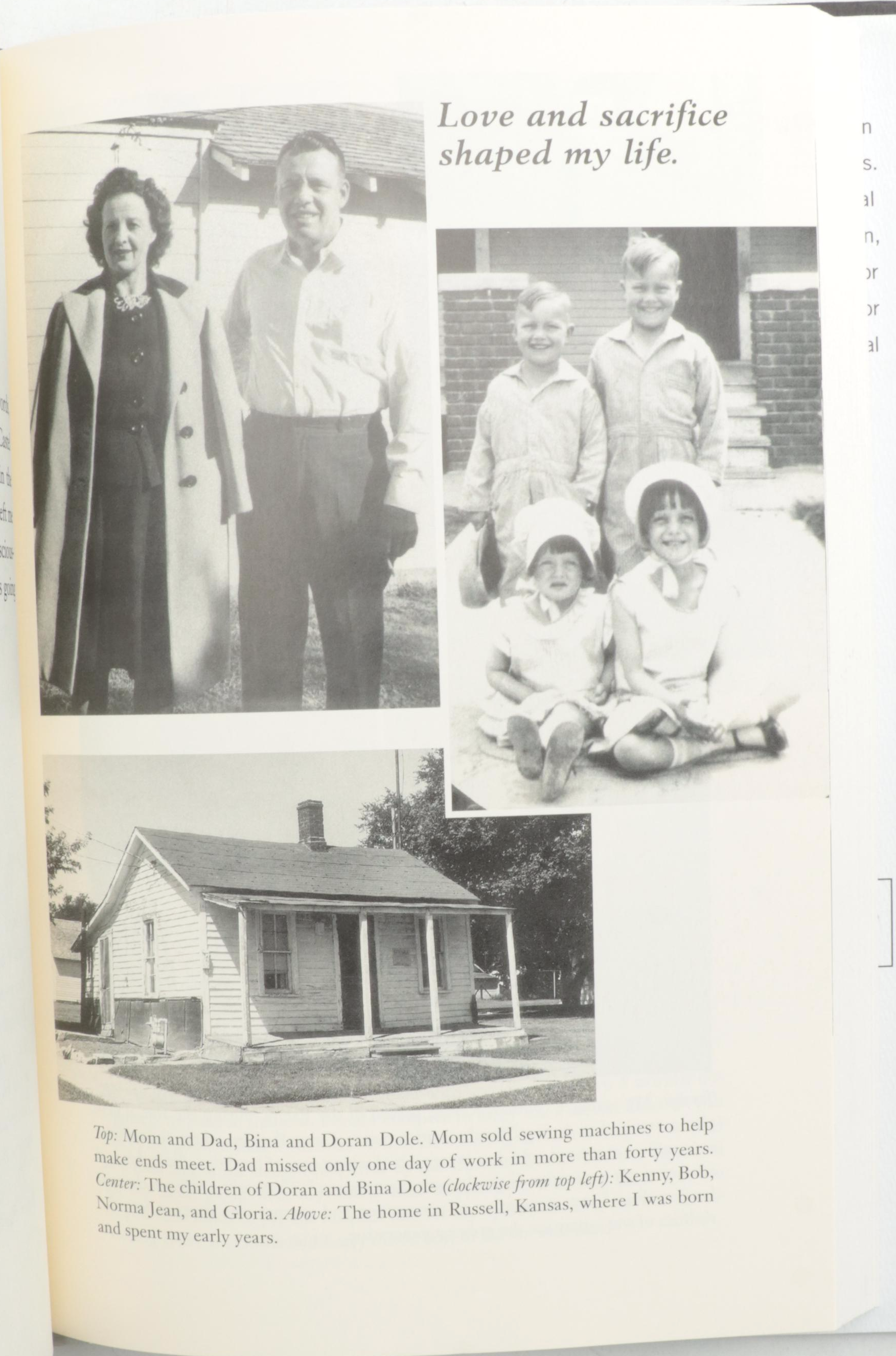 Signed First Edition "One Soldier's Story" by Bob Dole, 2005