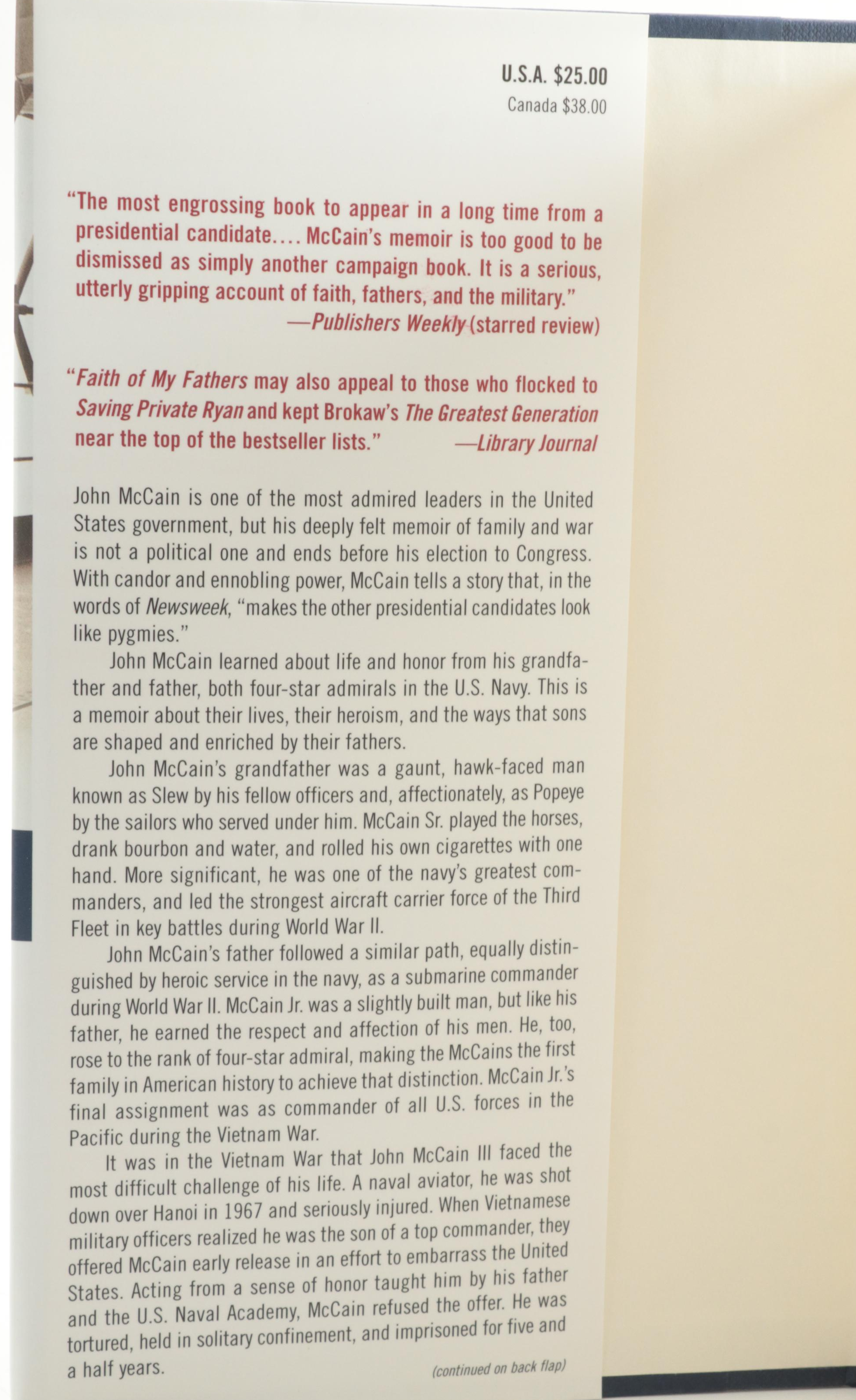 Signed First Edition "One Soldier's Story" by Bob Dole, 2005