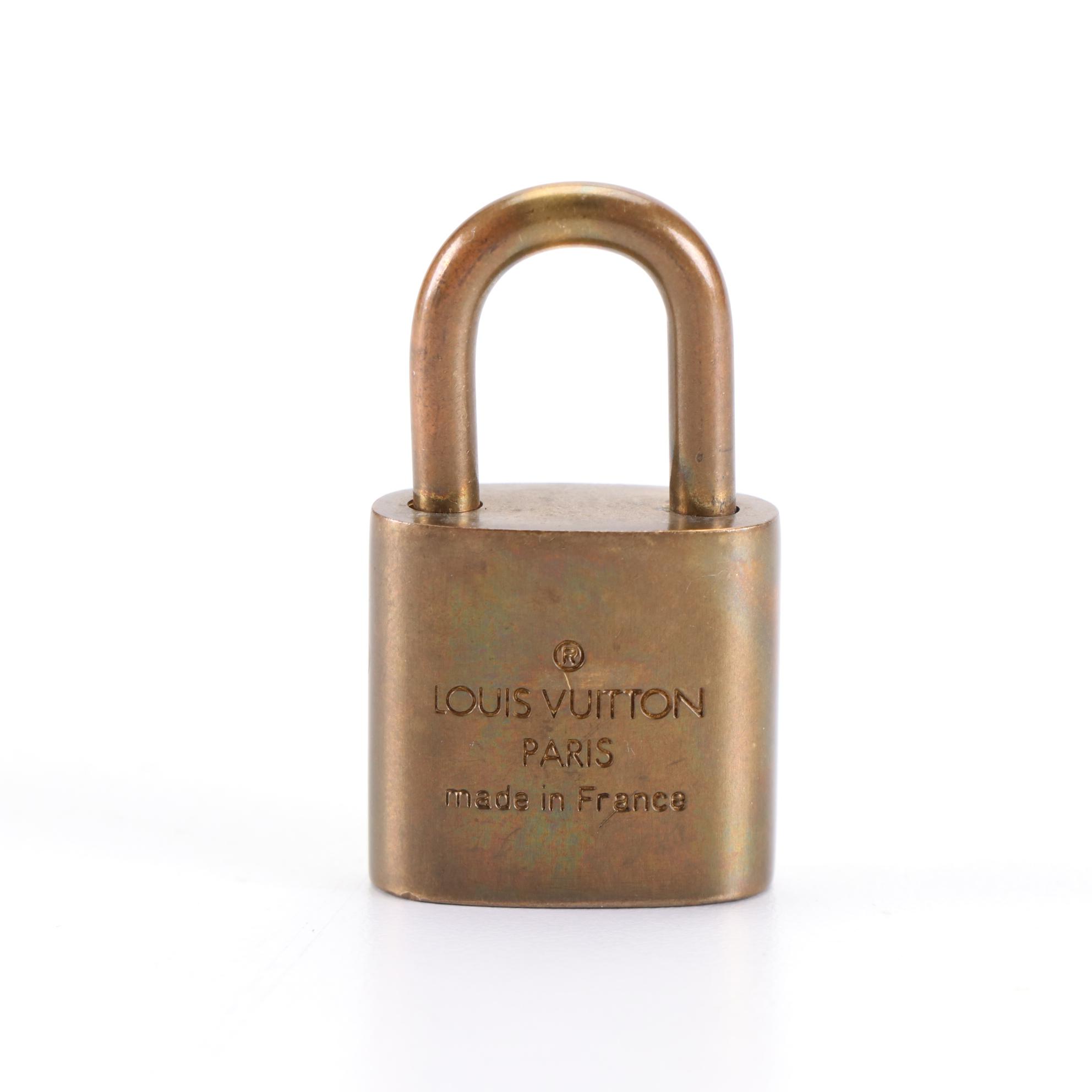 Louis Vuitton Brass Padlock and Key
