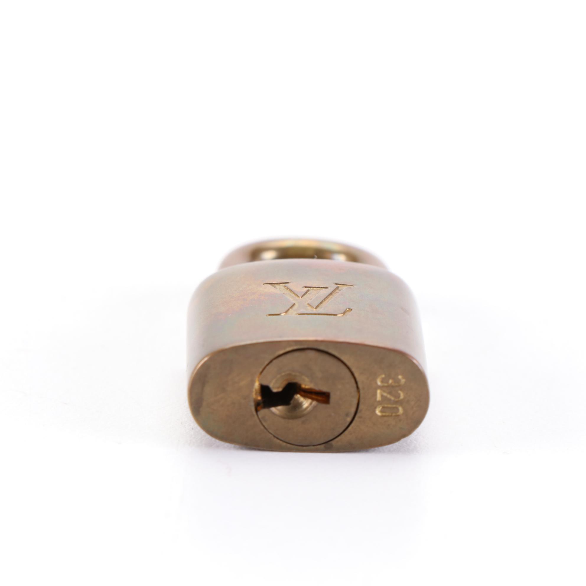 Louis Vuitton Brass Padlock and Key