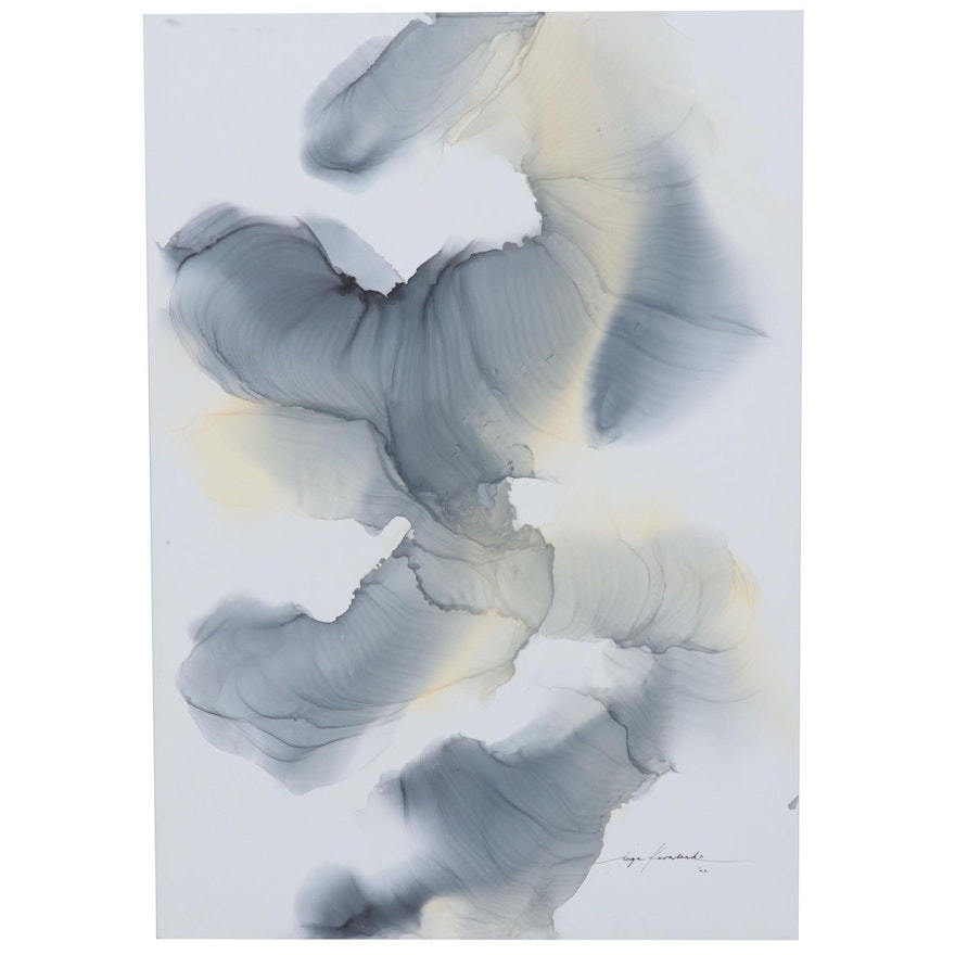 Inga Kovalenko Abstract Ink Painting, 2022