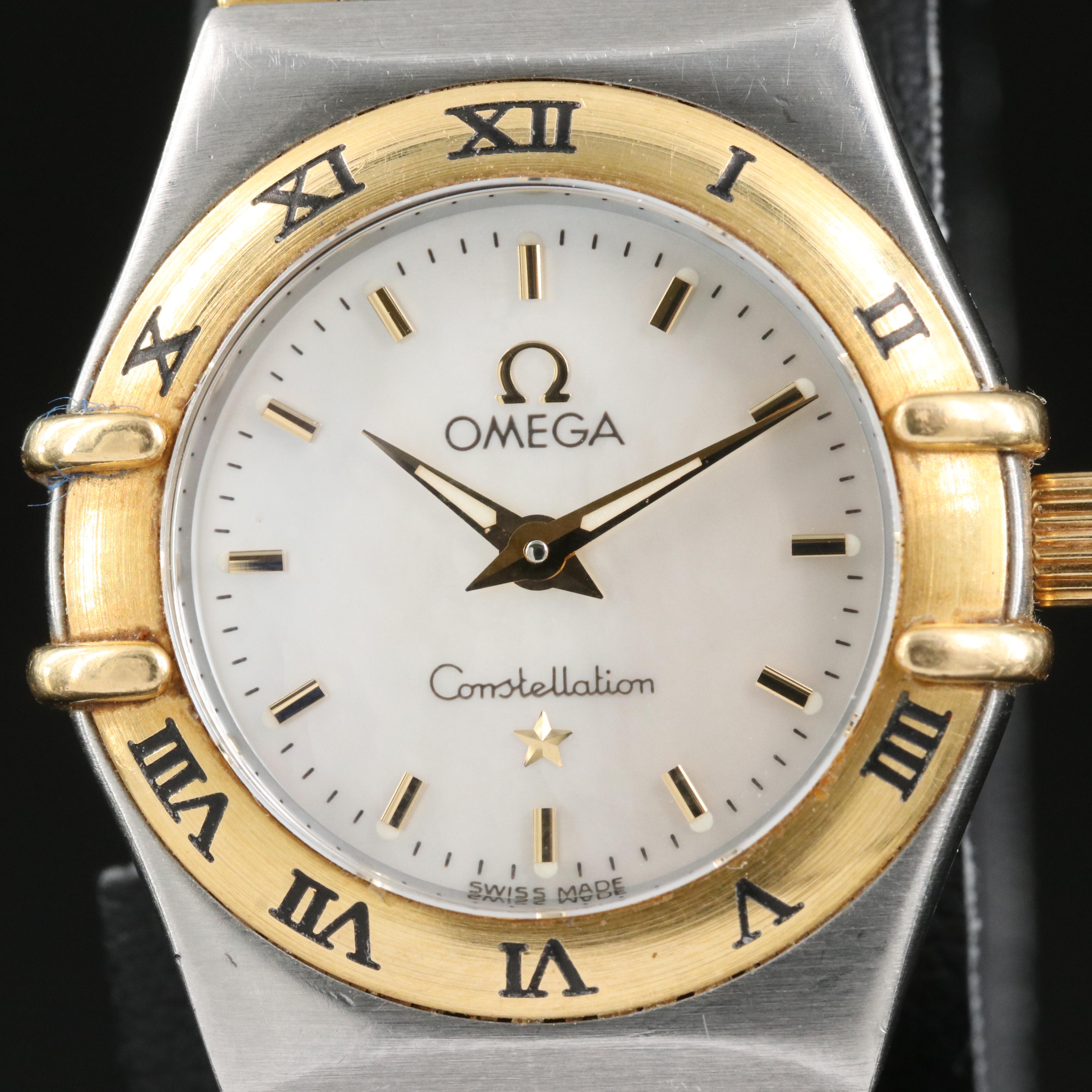 1998 Omega Constellation Mother-of-Pearl Dial 18K and Stainless Steel Watch