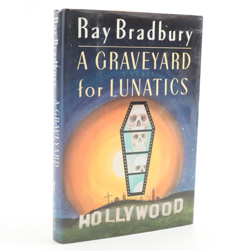 Signed First Edition "A Graveyard for Lunatics" by Ray Bradbury, 1990