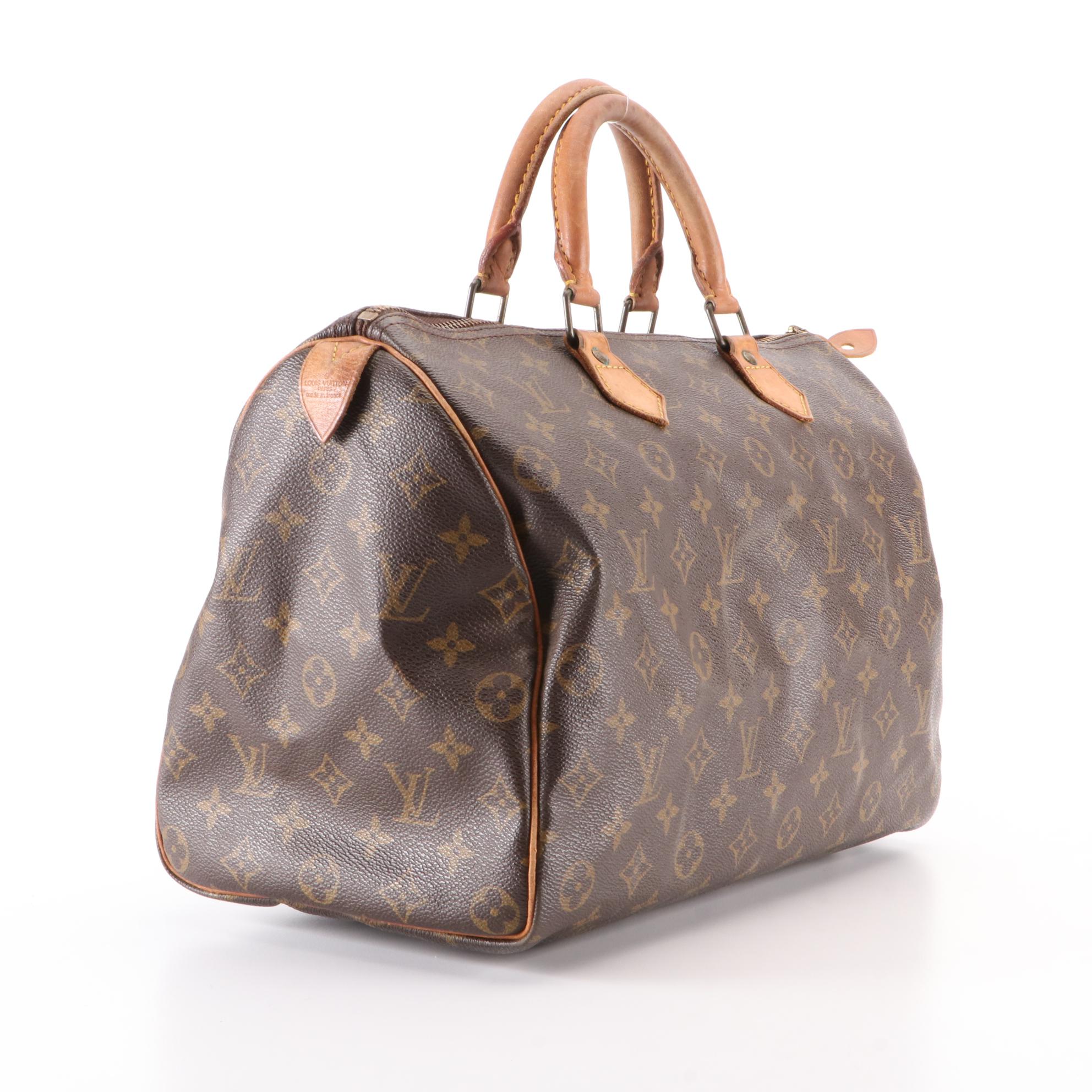 Louis Vuitton Speedy 40 in Monogram Canvas and Vachetta Leather
