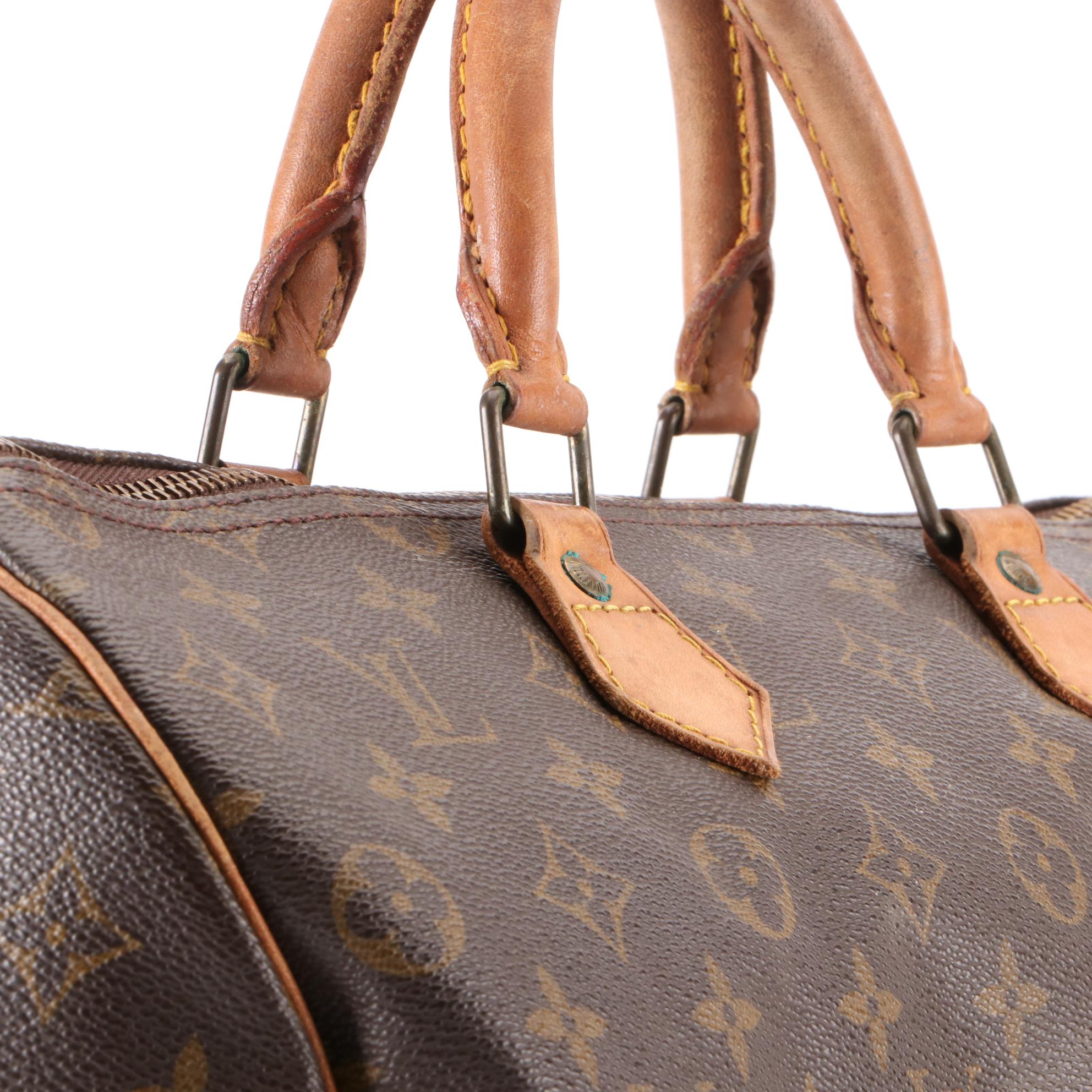 Louis Vuitton Speedy 40 in Monogram Canvas and Vachetta Leather