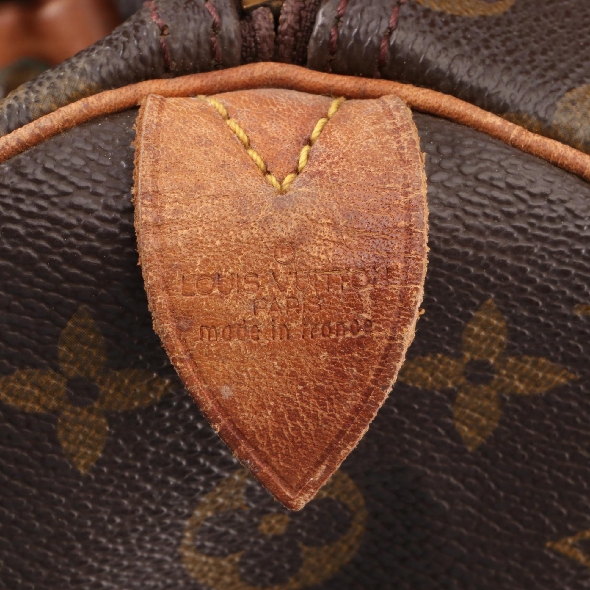 Louis Vuitton Speedy 40 in Monogram Canvas and Vachetta Leather