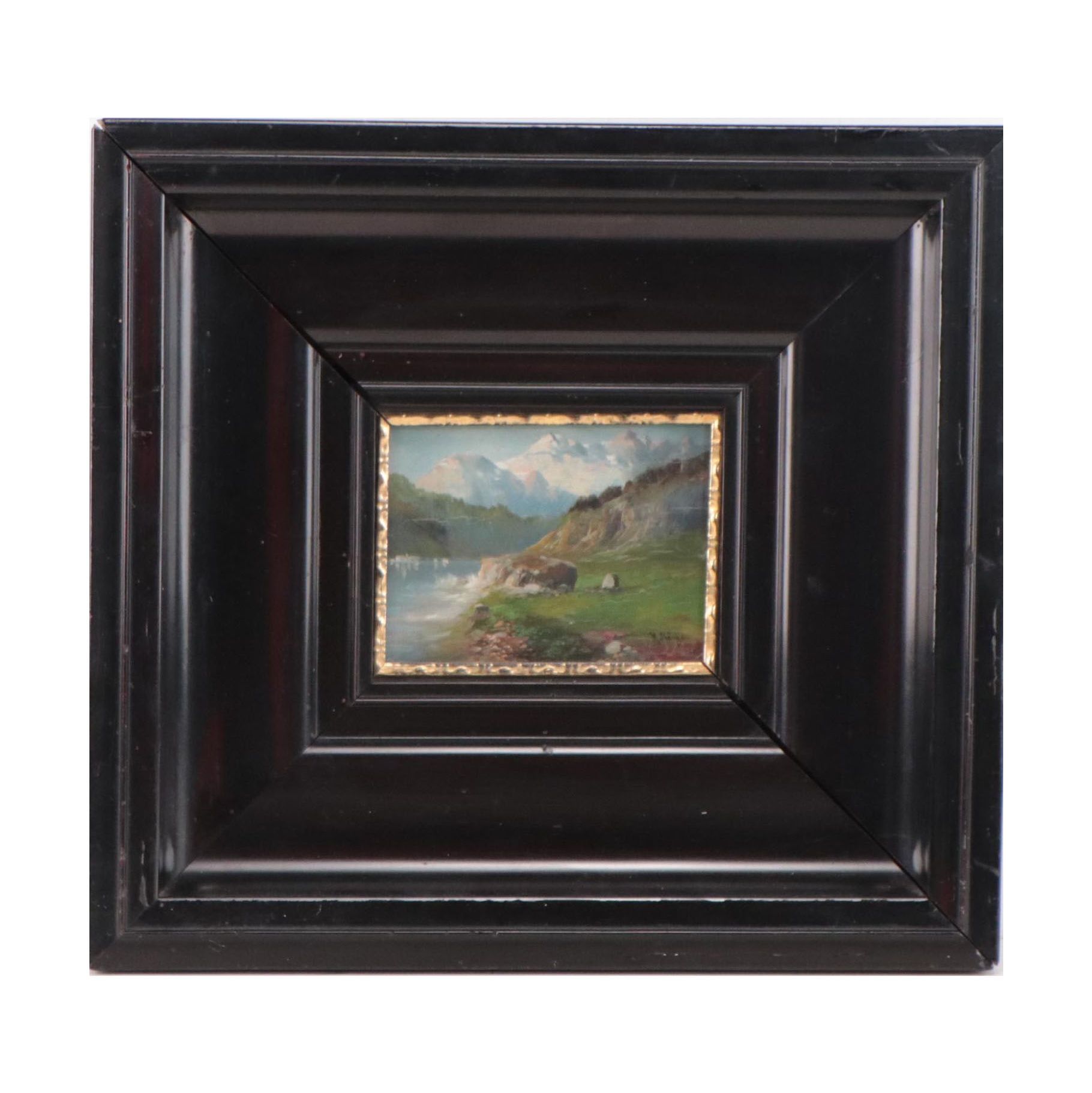 Mountainous Landscape Oil Painting