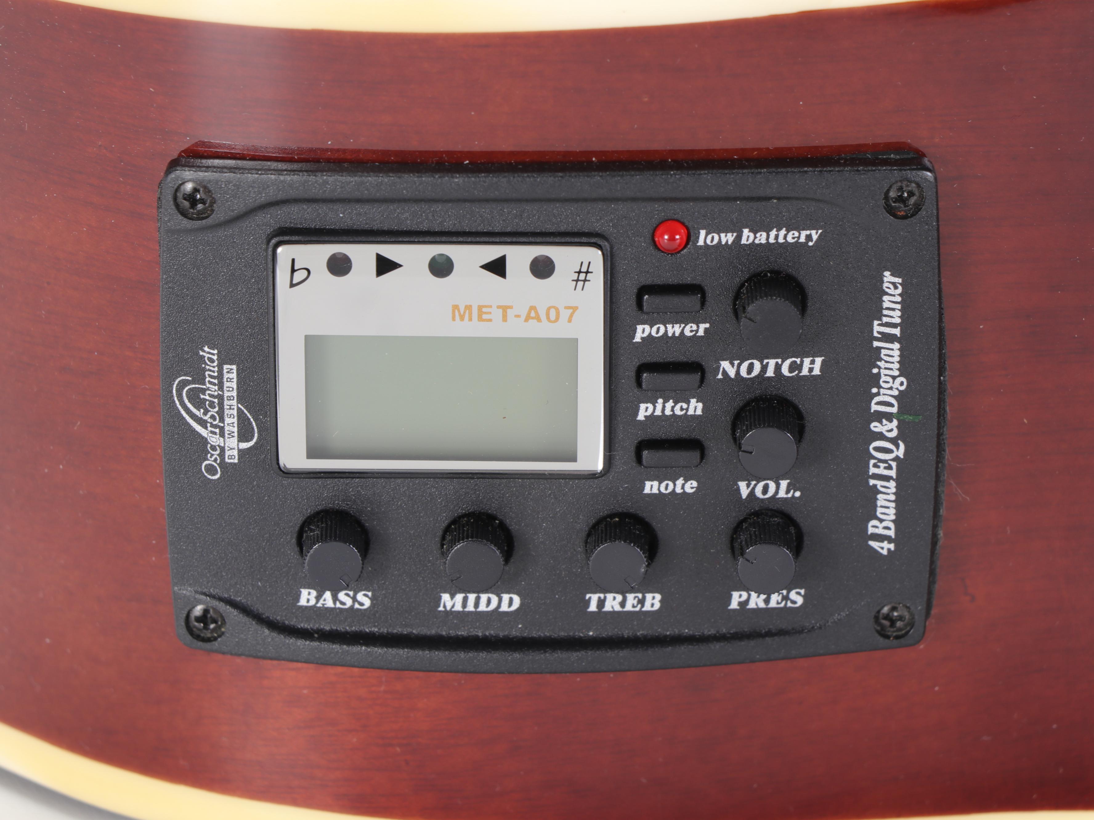 Oscar Schmidt by Washburn Six-String Acoustic-Electric Guitar